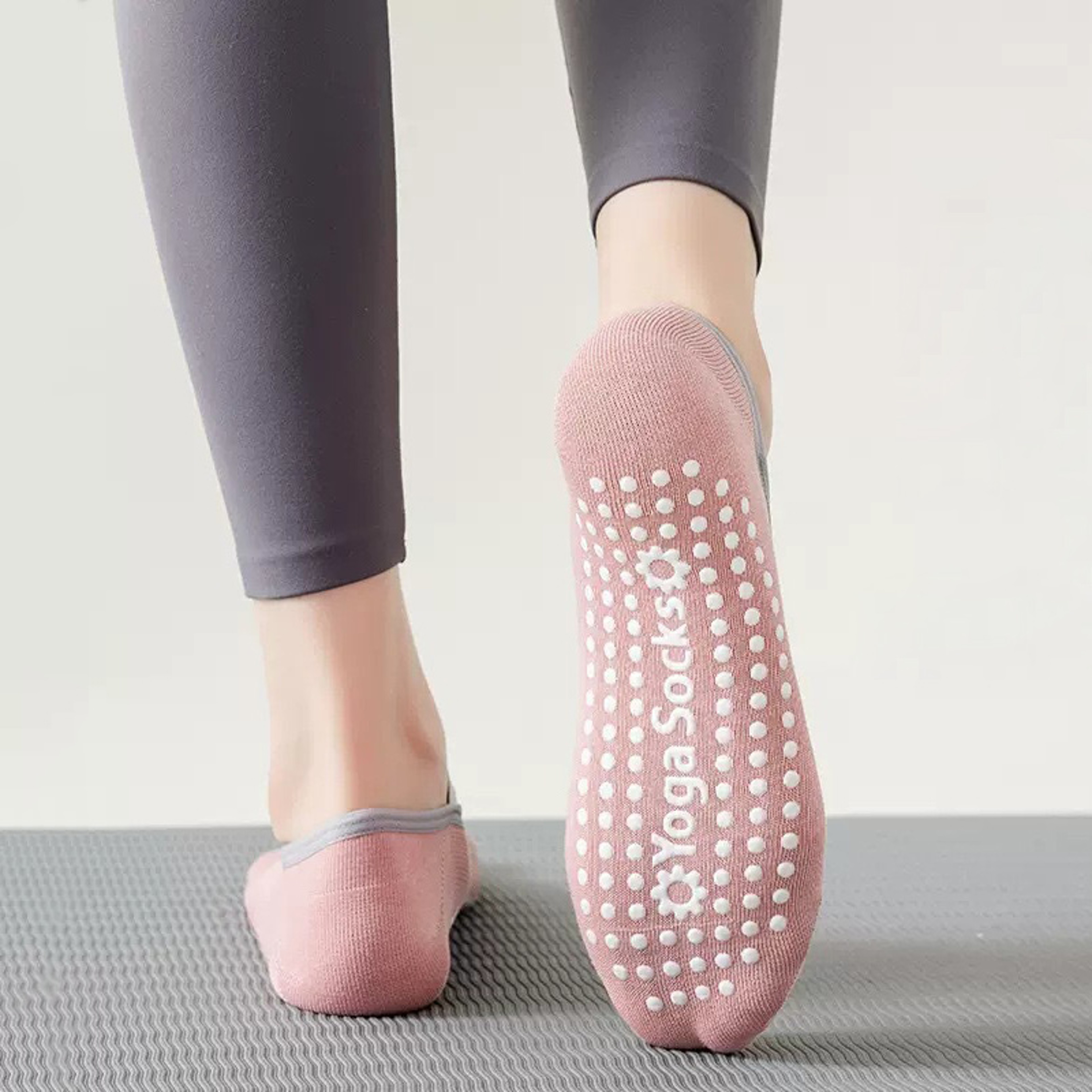 Cotton Breathable Yoga Socks For Women Silicone NonSlip Pilates Sock Bandage Ballet Dance Fitness 6