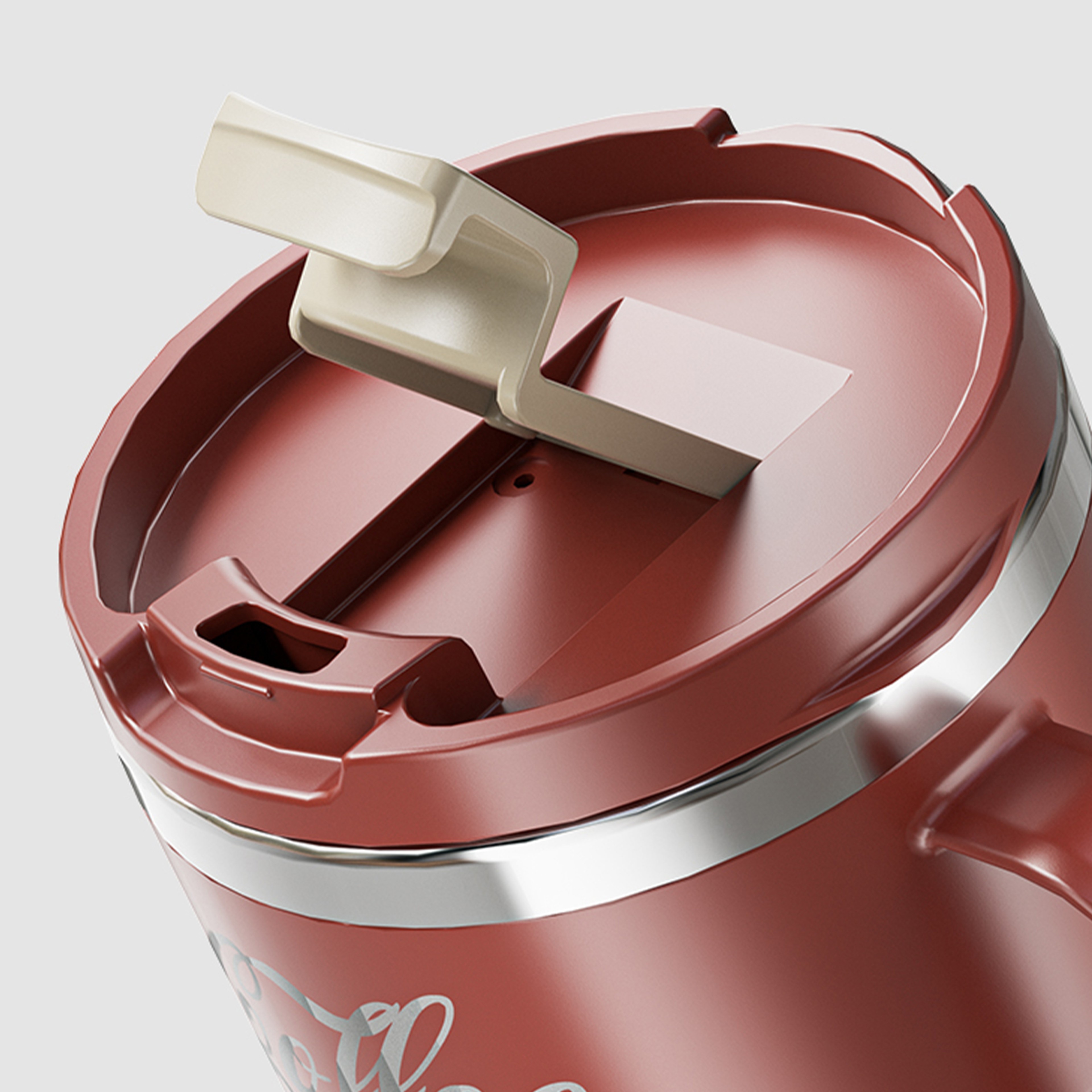 Insulated Coffee Mug Stainless Steel Drinkware With Lid  Handle Double Layer Reusable Coffee Cup Fo 4