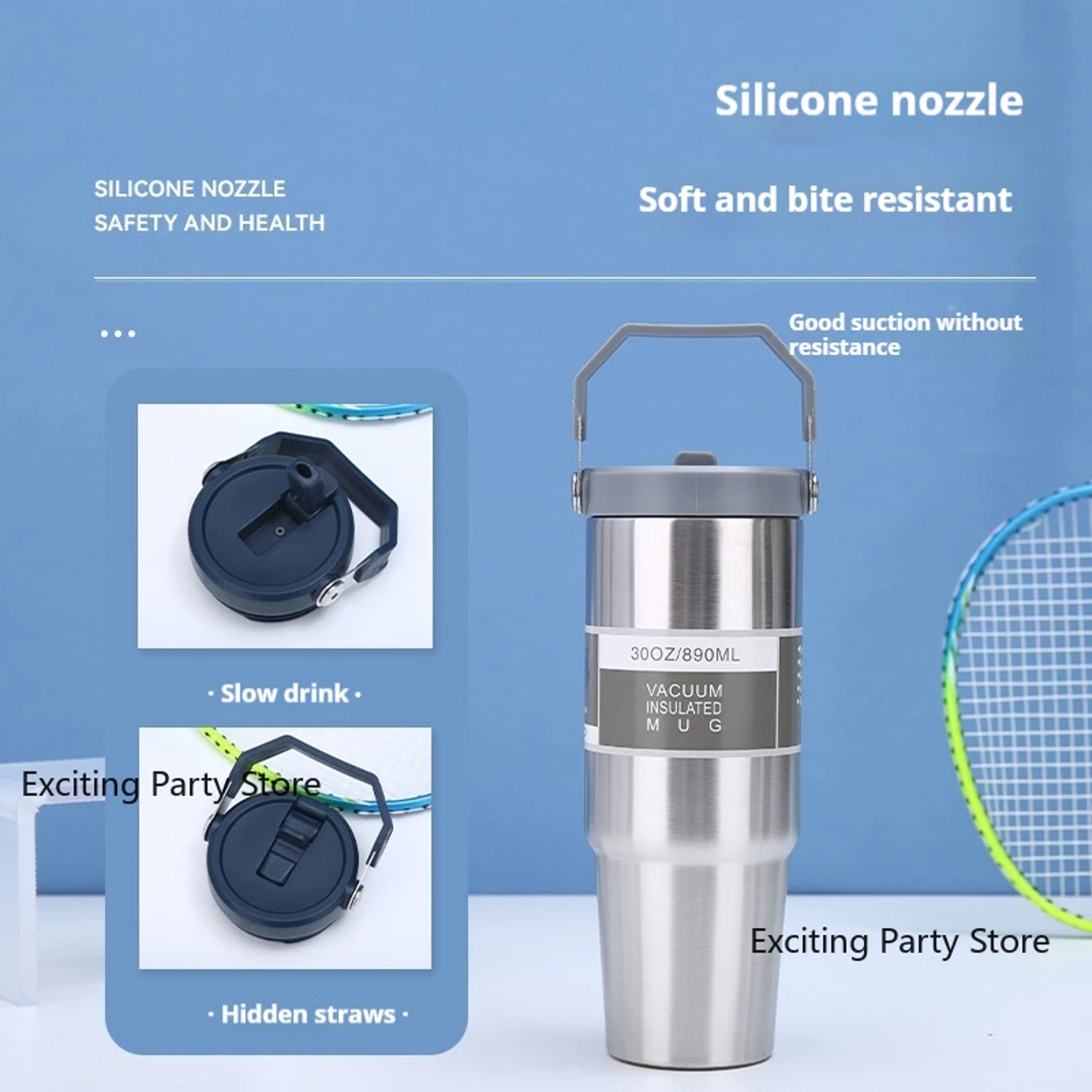Stainless Steel Thermal Water Bottle Coffee Mug With Straw Keeps Cold  Heat Vacuum Flask Tumbler Fo 5