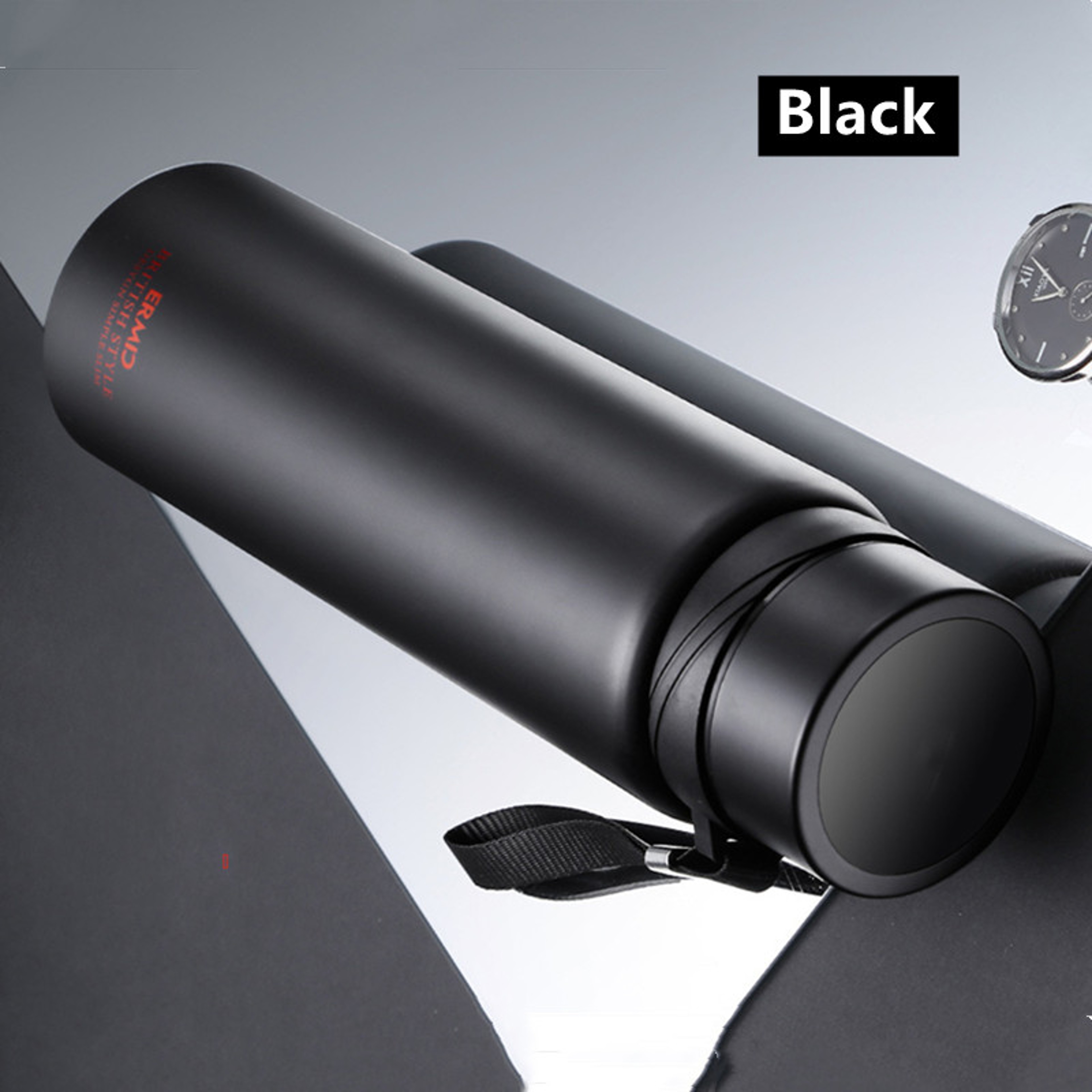Portable Sport Thermos Mug Double Stainless Steel Vacuum Flask With Filter Coffee Tea Tumbler LeakP