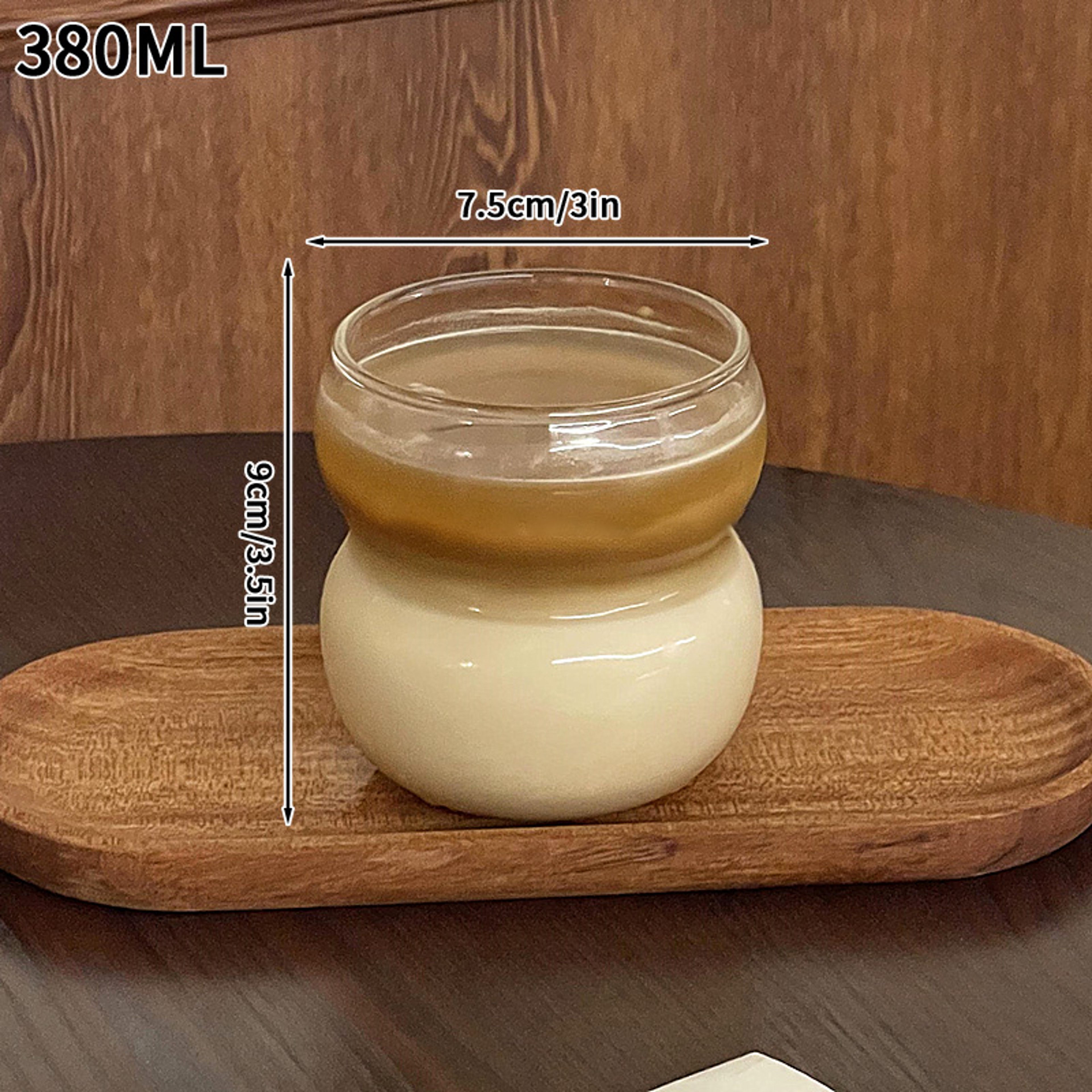 Creative Wave Shape Iced Coffee Tumbler Cup Transparent Drinking Glass Ripple Water Juice Milk Tea  11