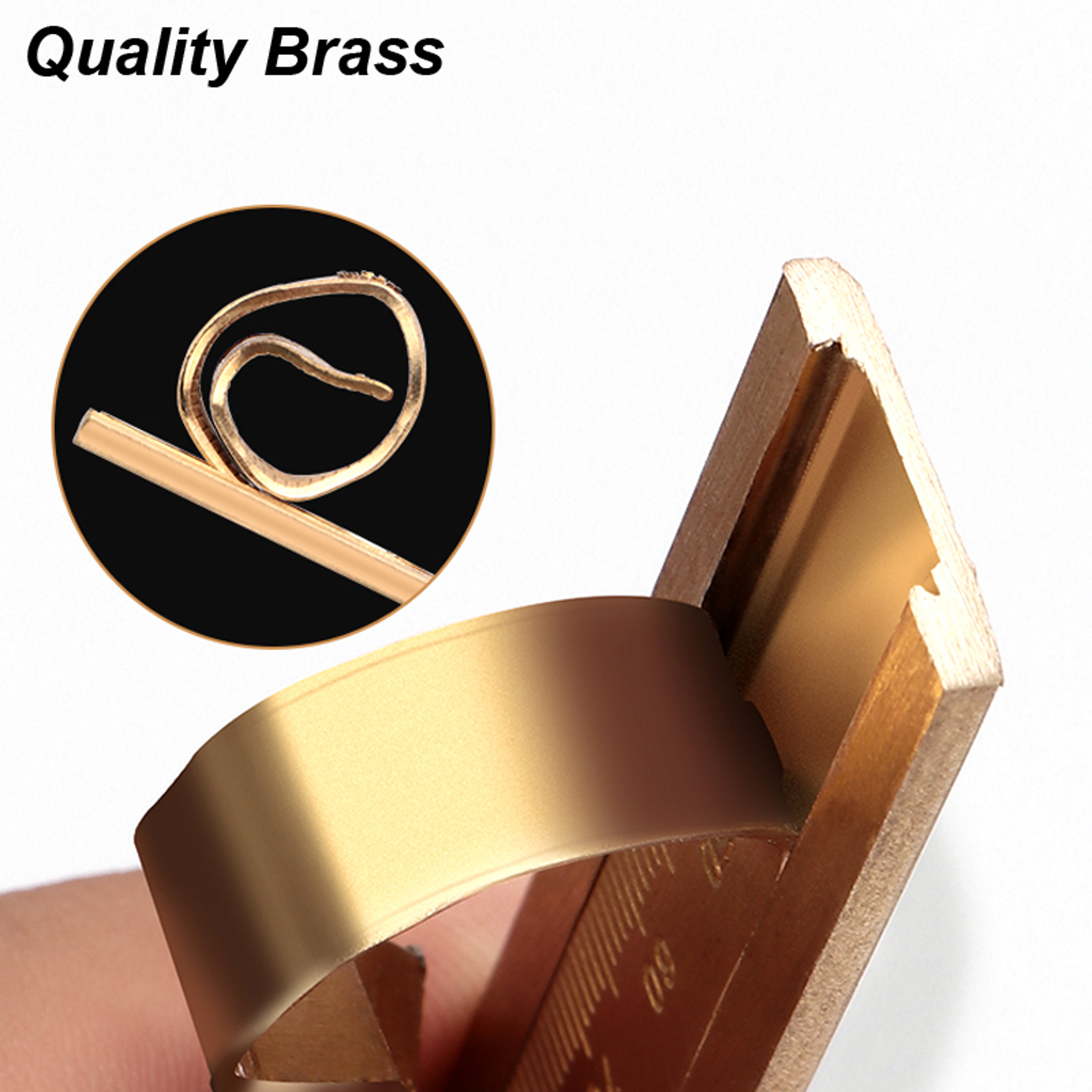 Compact Pocket Vernier Caliper Brass Gauge Small Imperial And Metric Ruler Precision Measuring Tool