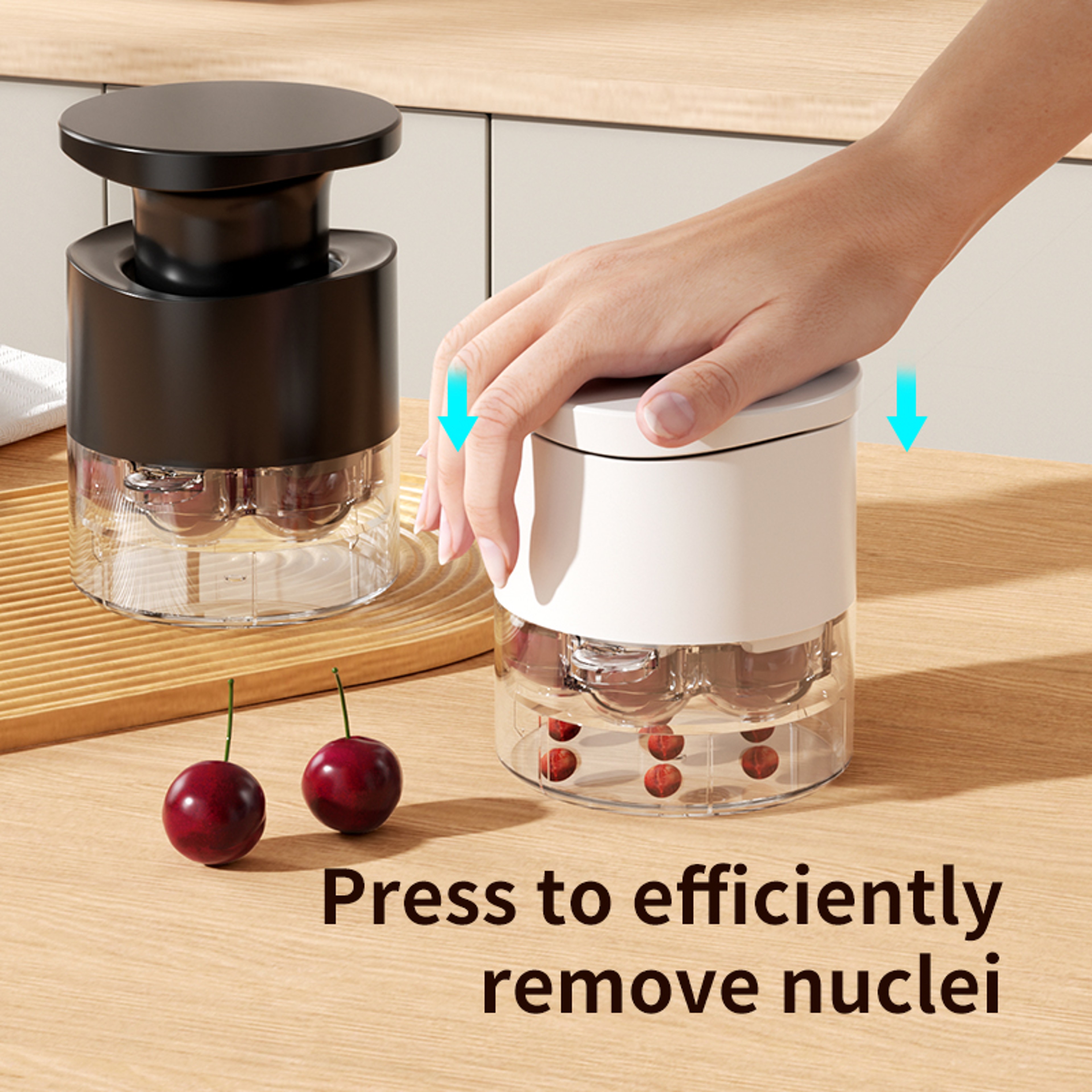 EasyPress Cherry And Jujube Pitter Transparent Plastic Tool For Efficient Nuclei Removal 2