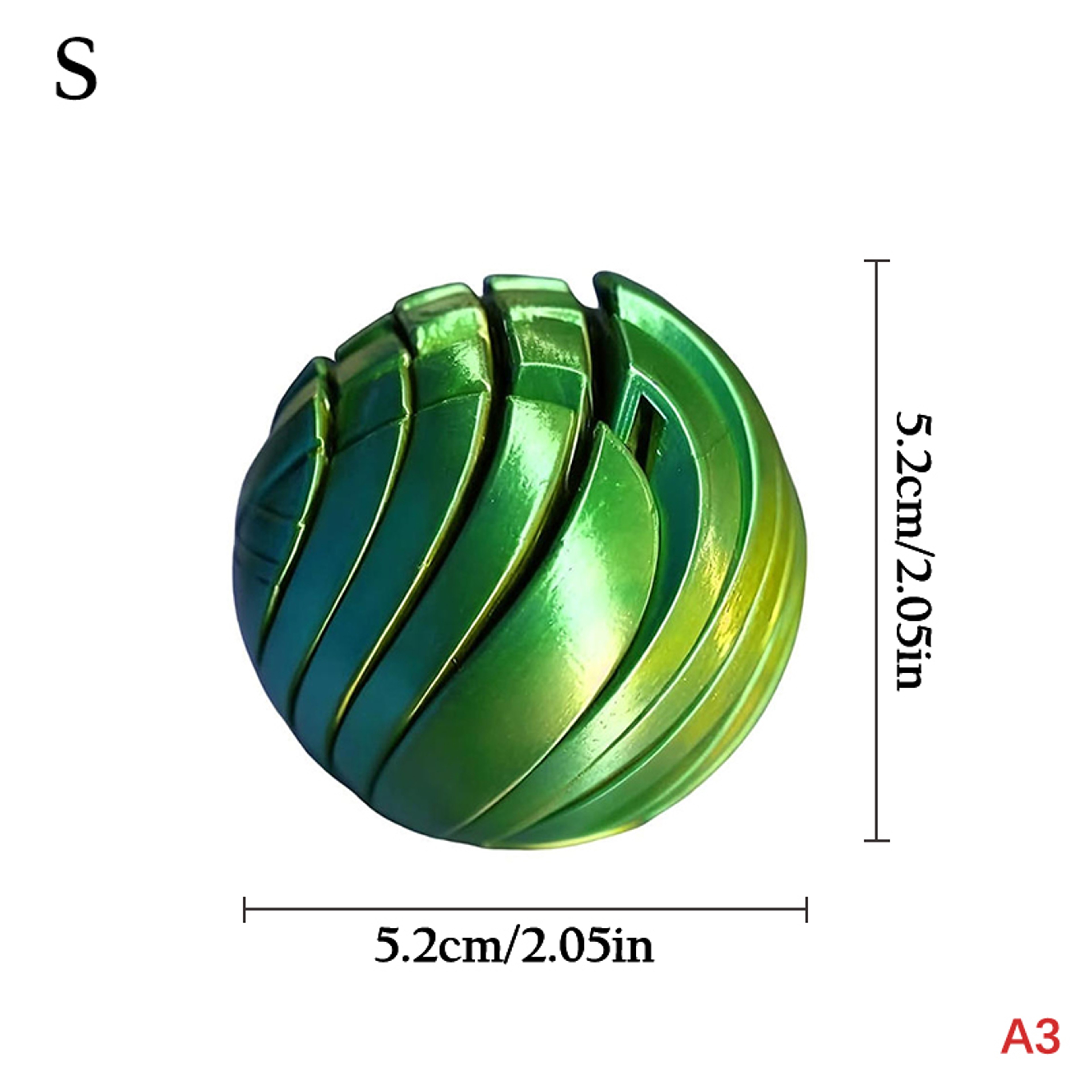 Printed Slime Ball Fidget Toy Twistsphere Gear Liquid Flow Ball With Rotating Design Stress Relief  8