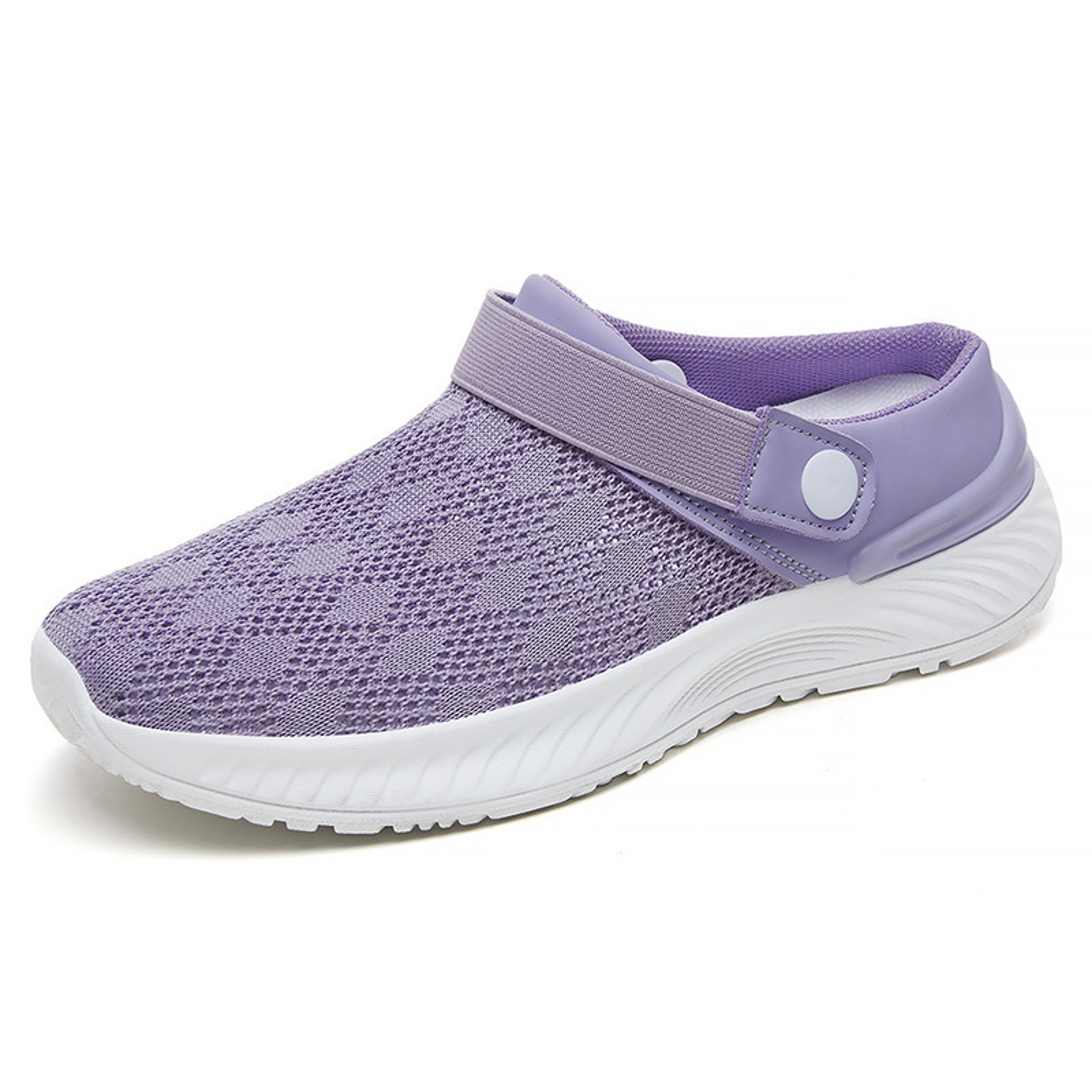 2025 Summer New Womens Shoes Fashion Casual Breathable Mesh Slippers Shoes A Slipon Half Support Sh 8
