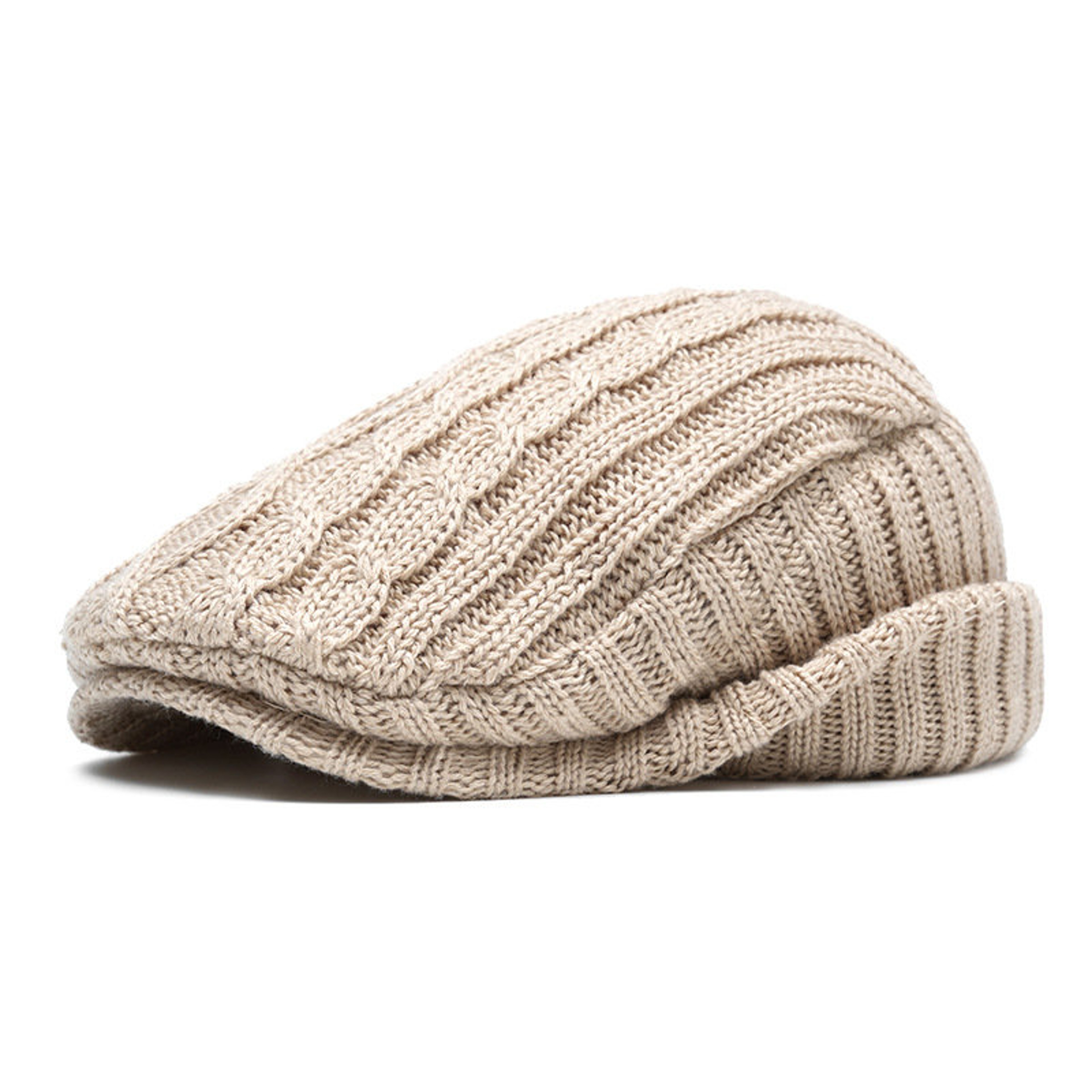 Solid Warm Autumn And Winter Newsboy Caps Cotton Peaked Cap For Men And Women Painter Beret Hats 0