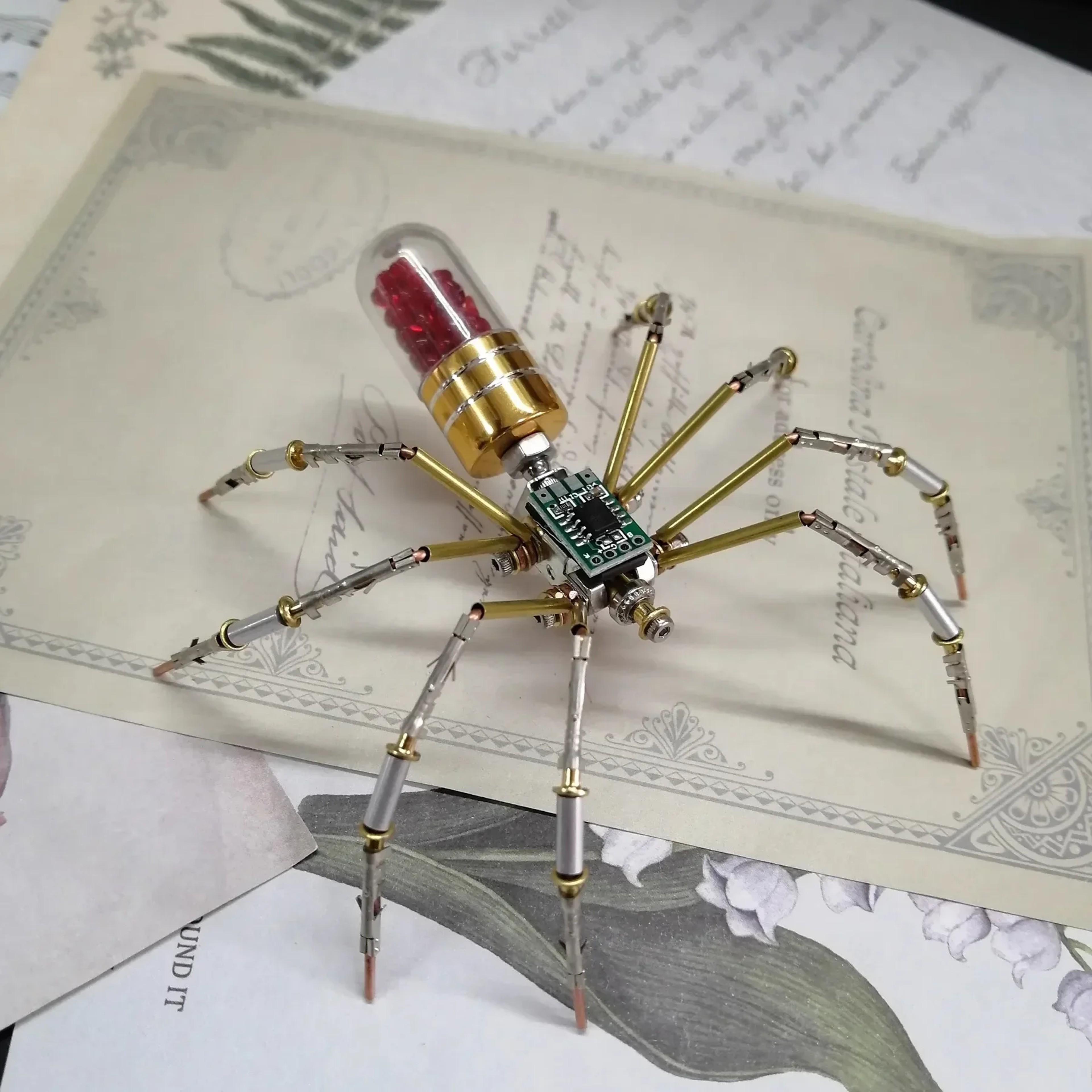 DIY Mechanical Spider Kit, Cyberpunk Metal Puzzles, Creative Insect Assembly, Handmade Metal Puzzle – view 7
