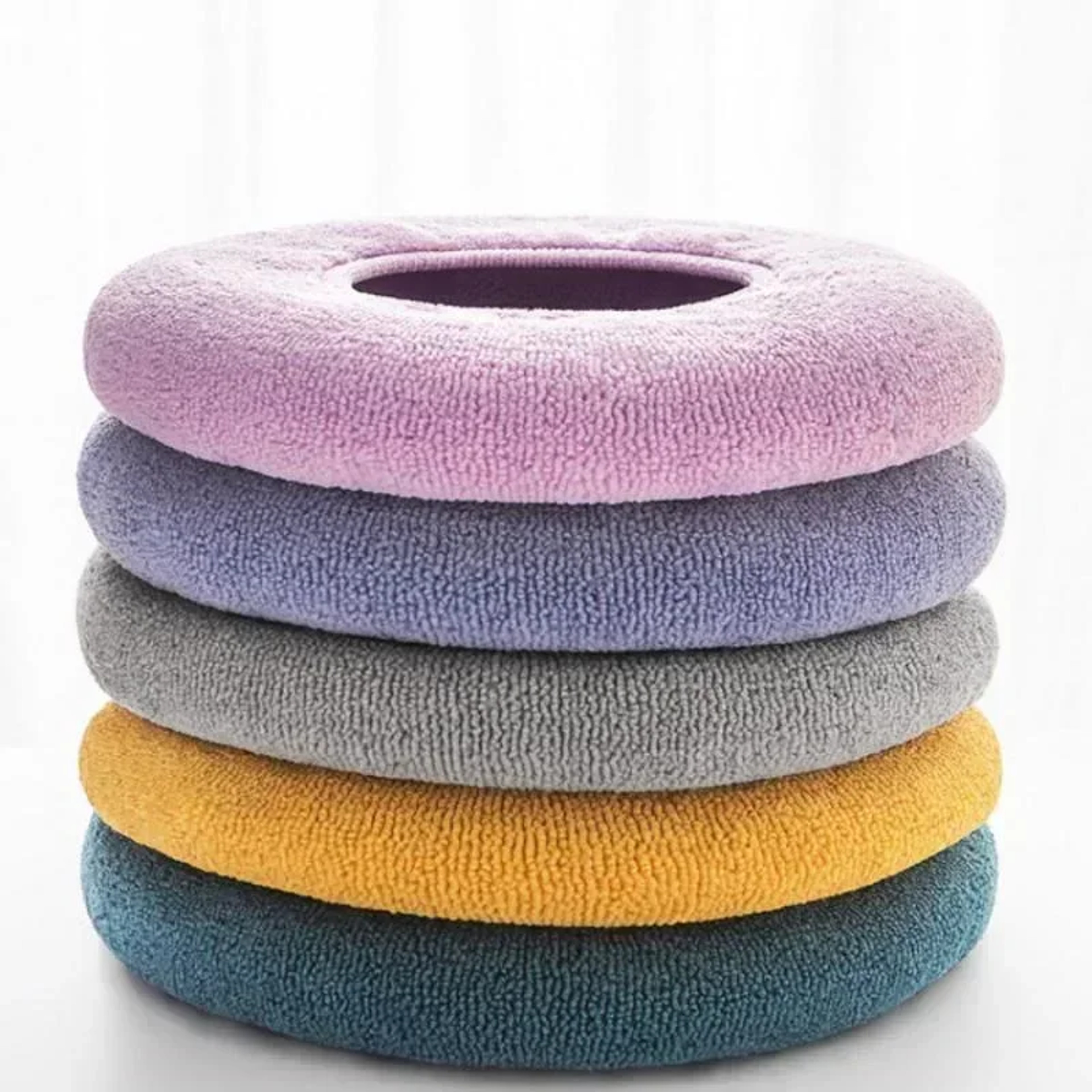 Winter Warm Toilet Seat Cover Soft Washable OShape Bidet  Bathroom Mat 2