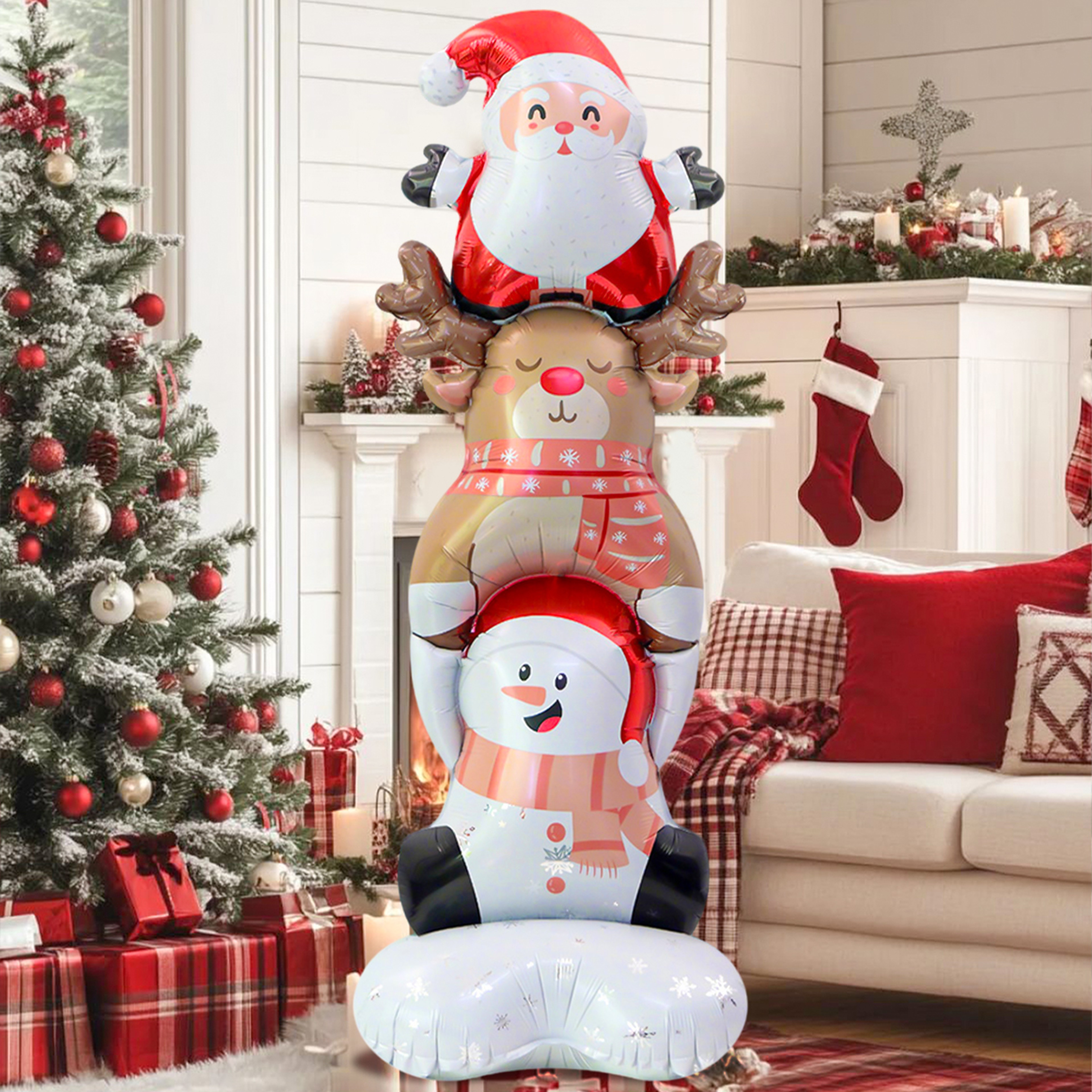 Standing Christmas Stacker Merry Christmas Decor Holiday Party Decorations Themed Party Decorations 0