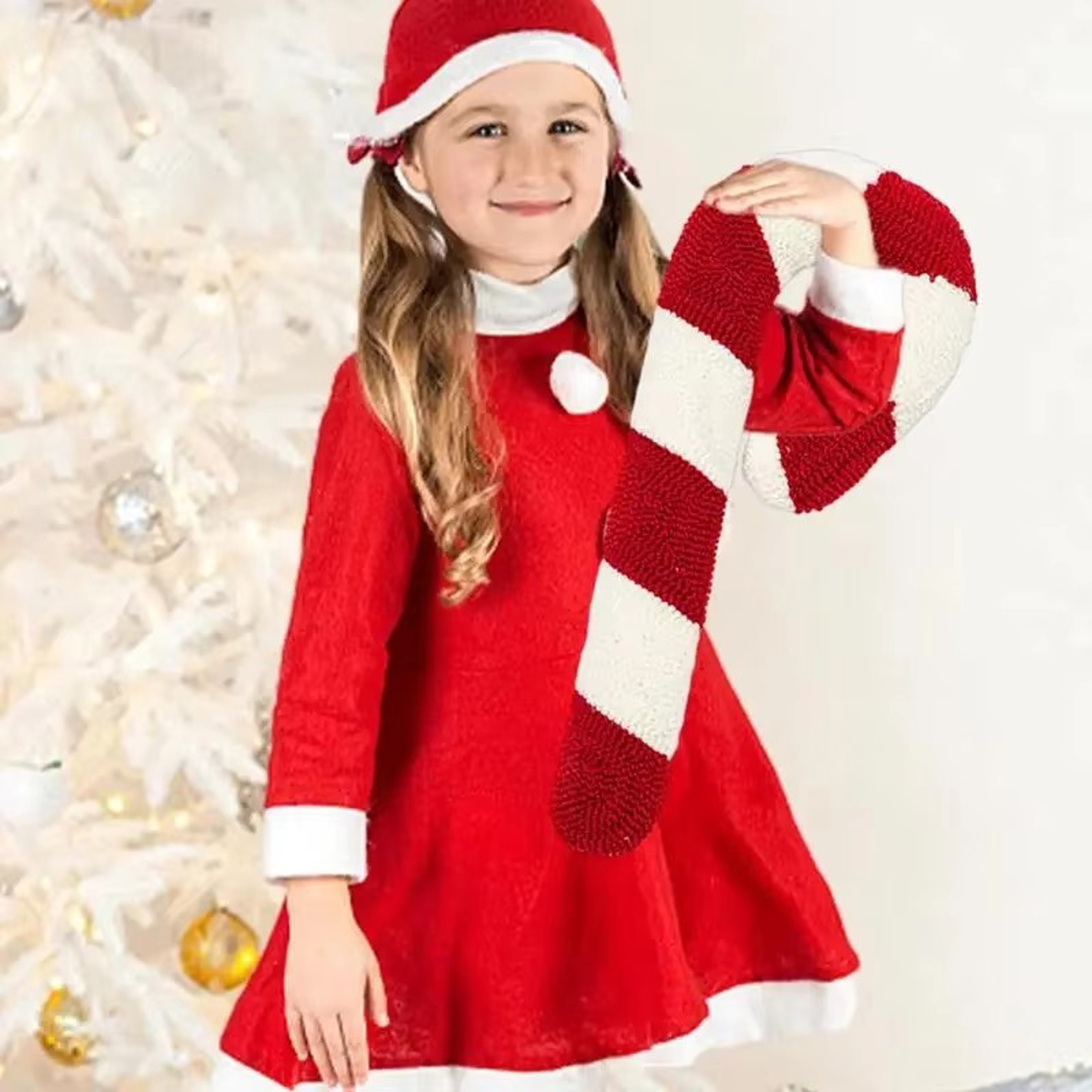 Christmas Candy Cane Throw Pillow Soft Sofa Cushion, Heteromorphic Decorative Pillow, Doll for Christmas Decoration – view 2