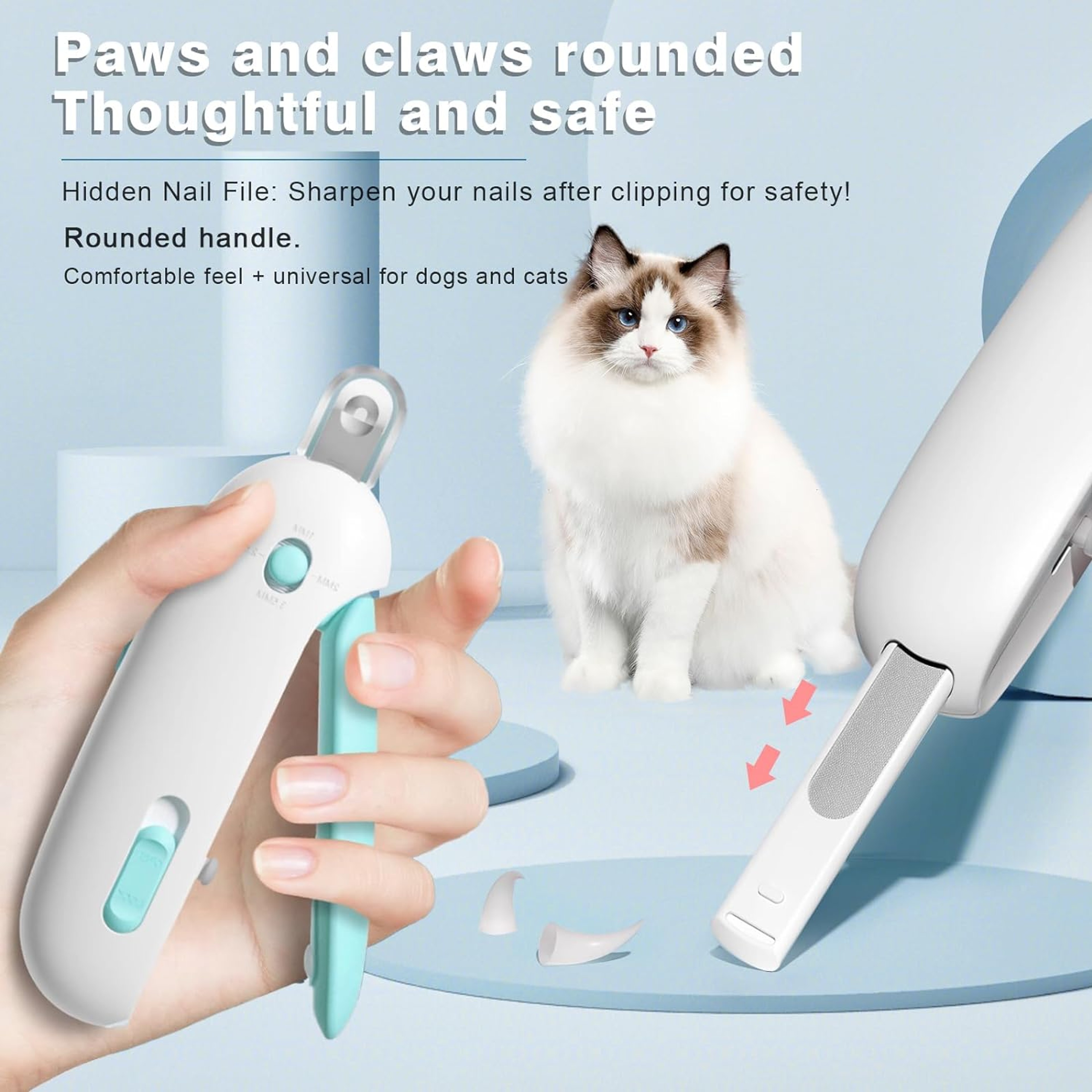 Professional Grooming Tools, Adjustable Hole Nail Clippers for Small to Large Cats and Dogs – view 3