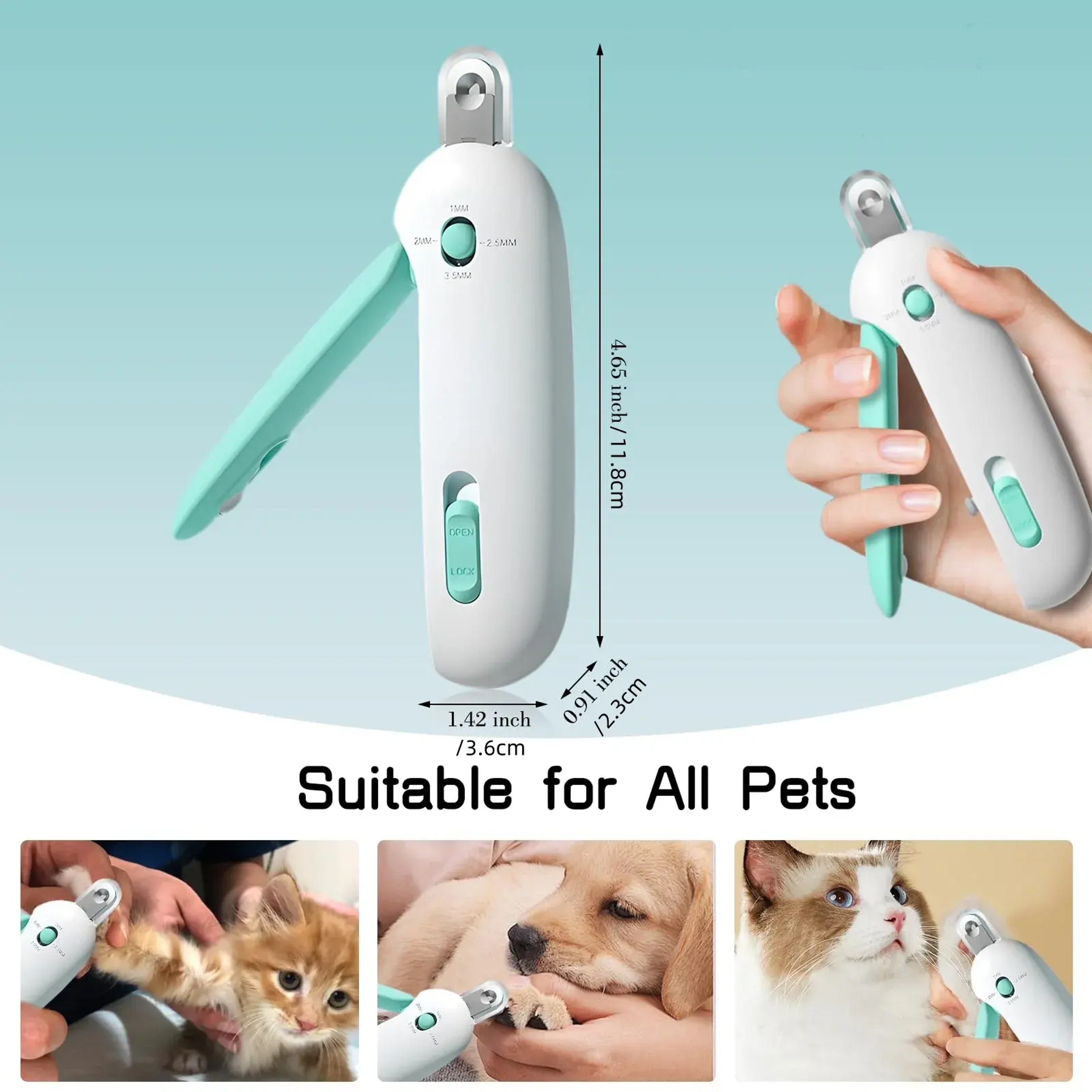 Professional Grooming Tools, Adjustable Hole Nail Clippers for Small to Large Cats and Dogs – view 6