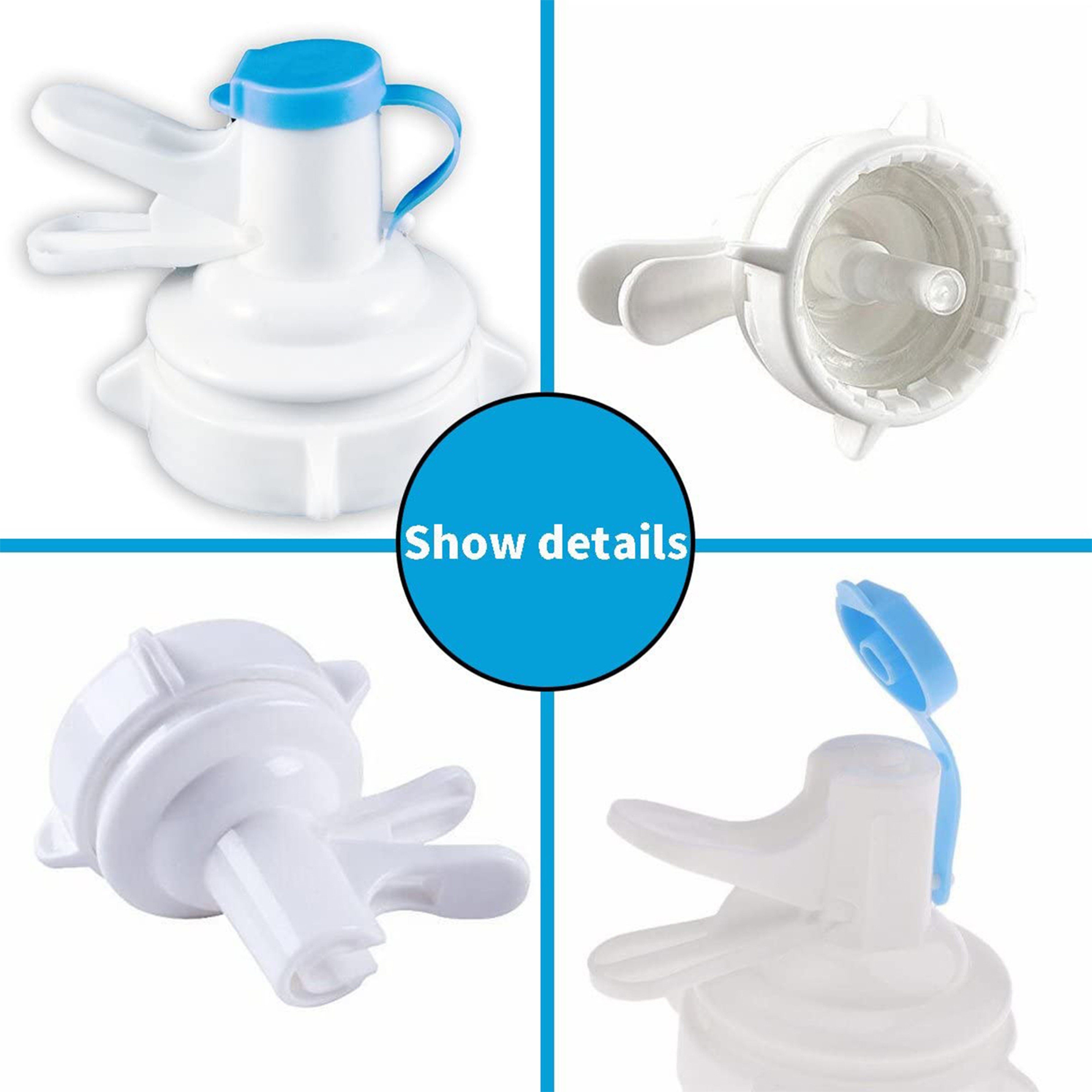 Water Dispenser Spout Bottle Cap, Reusable Plastic Spigot Faucet, Ideal for Office and School Use – view 4