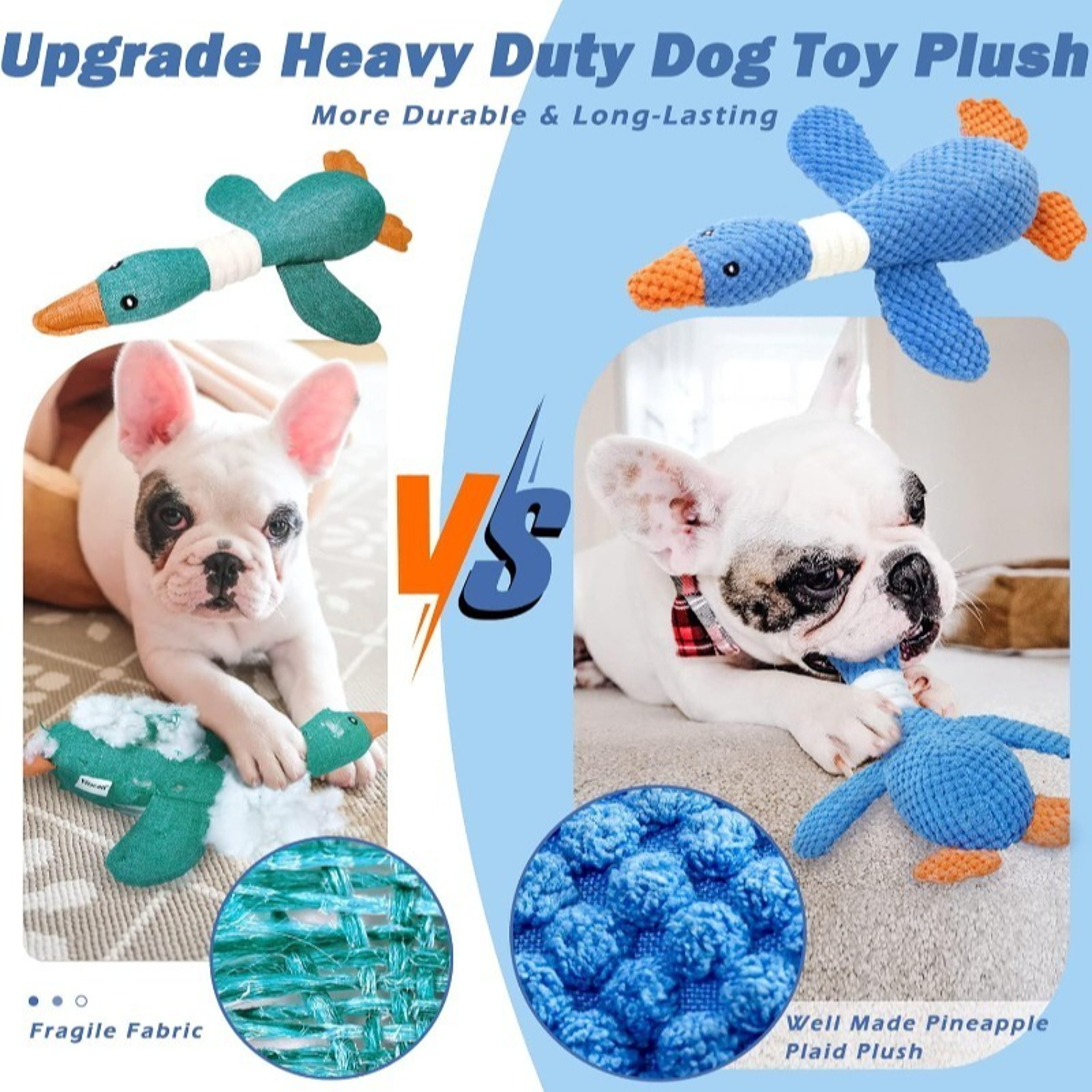 Durable Dog Chew Toy for Aggressive Chewers, Interactive Plush Toy for Cats – view 3