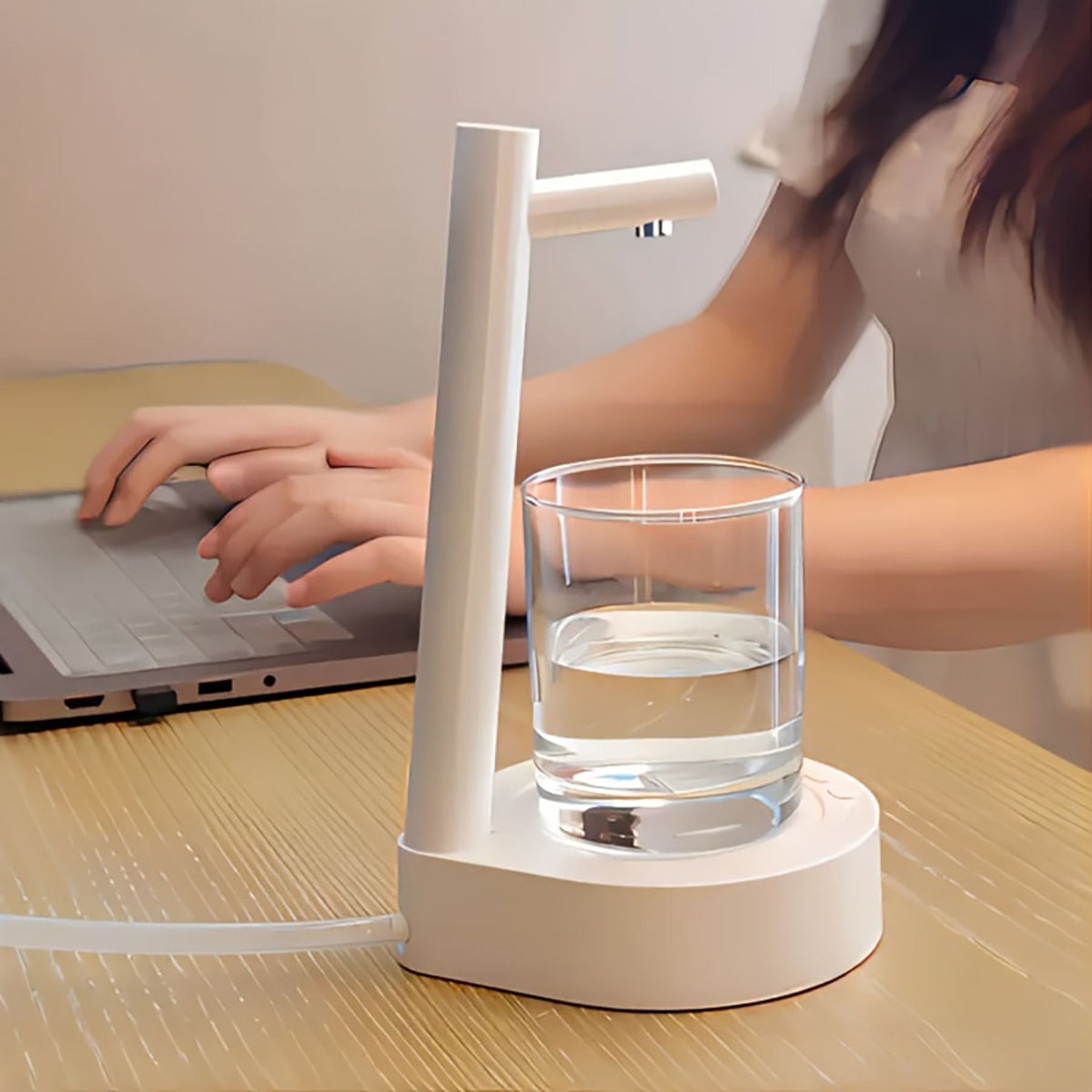 Automatic Small Water Pump, USB Rechargeable Smart Desktop Water Dispenser for Outdoors – view 3