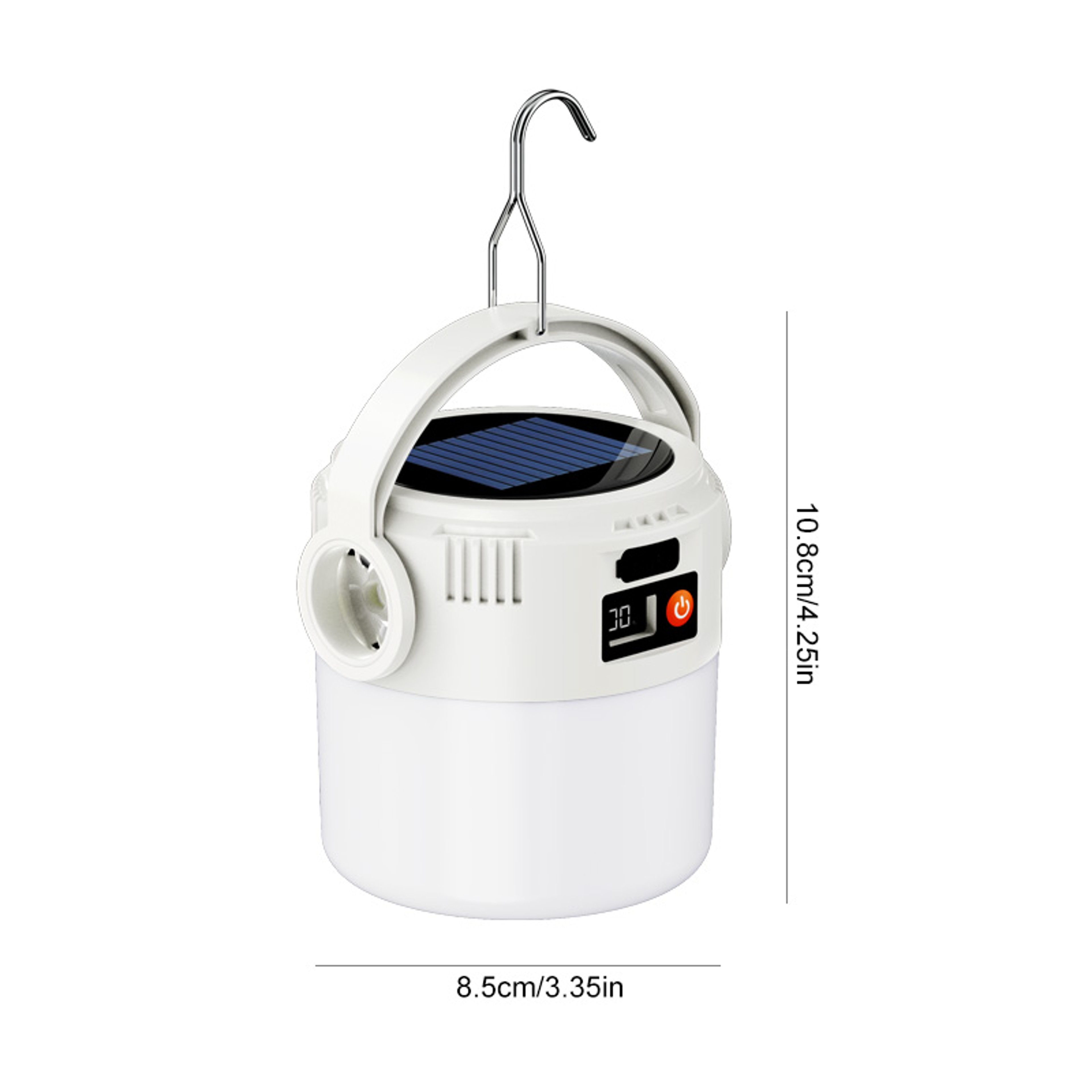 Portable Solar LED Outdoor Lamp Camping Hook Lamp With TYPEC Charging 0