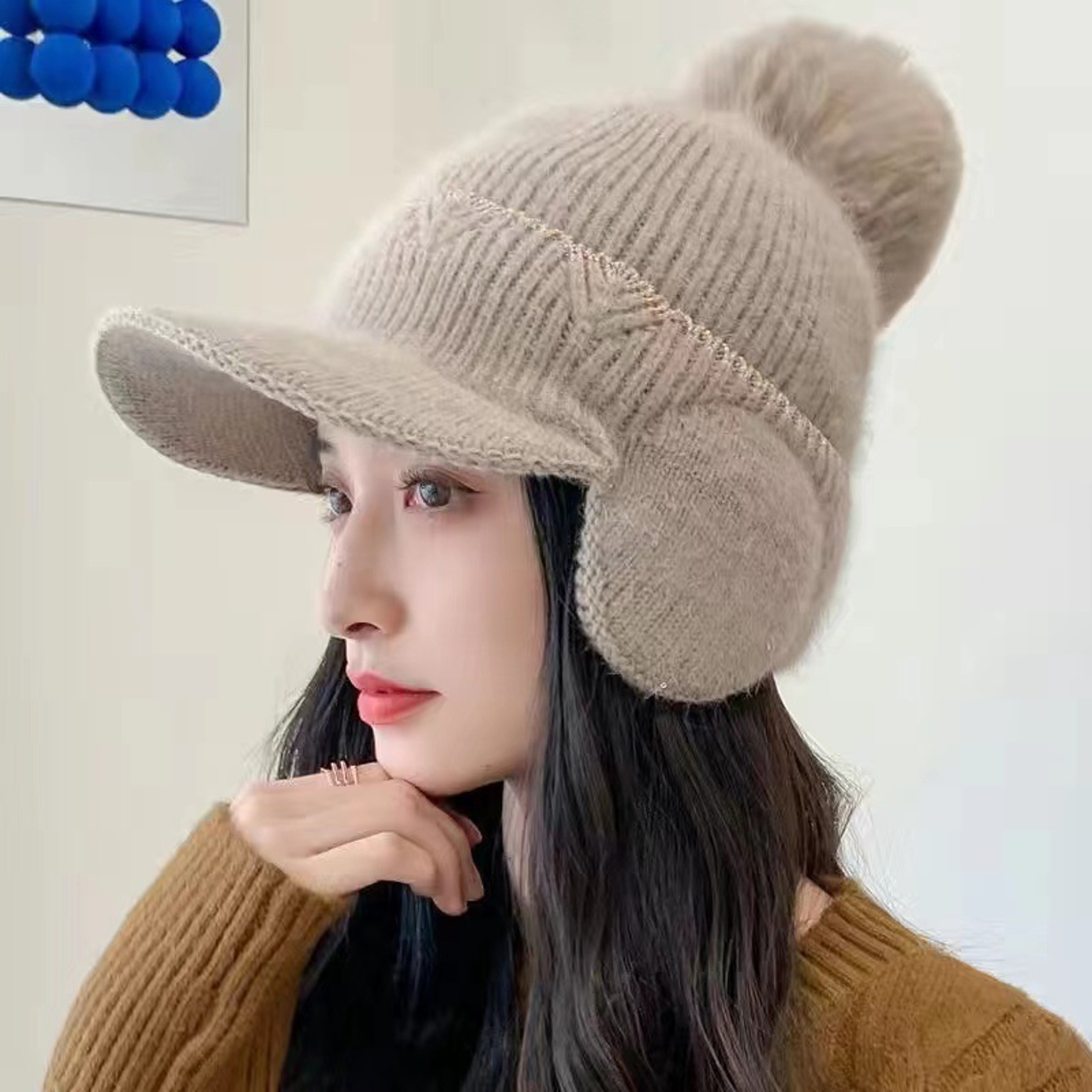 Windproof Autumn And Winter Knitted Neck Hoodie With Thick Velvet Knitted Ear Protection For Cyclin 3
