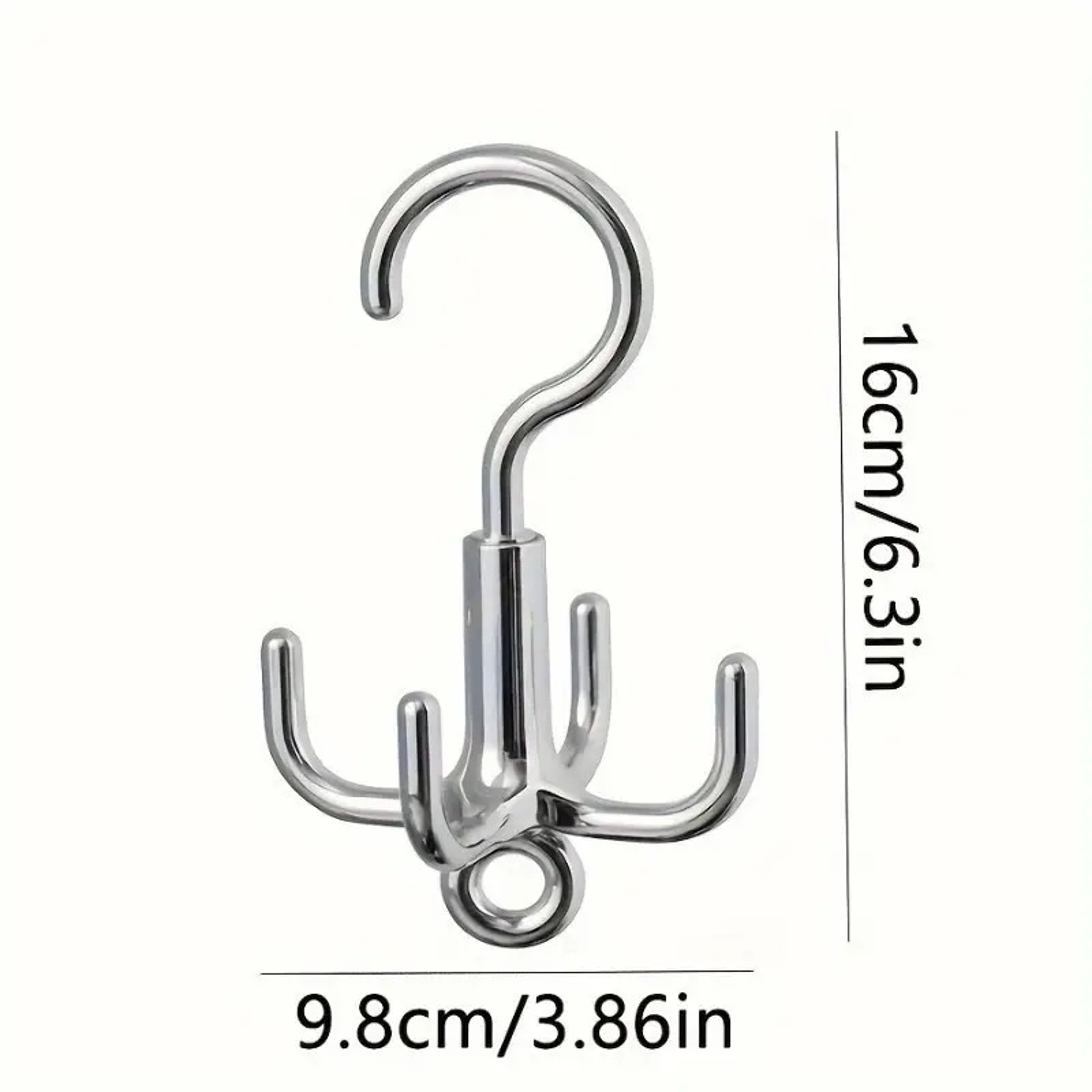 Belt Organizer, Multifunctional Rotating Clothes Hook, Punch Free Coat Hanger, Scarf Storage Rack – view 2