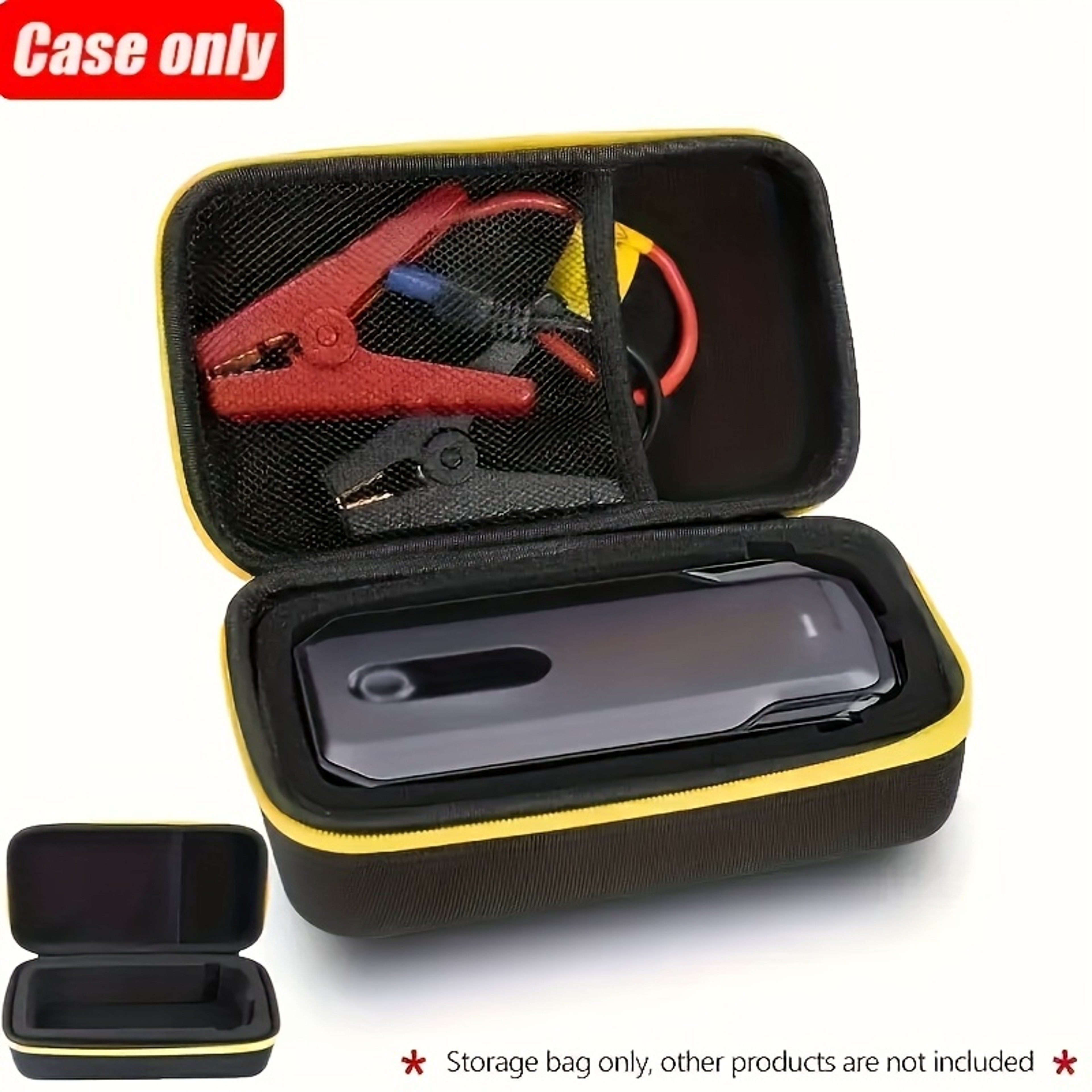 Shockproof Portable Storage Box for Car Accessories, Eva Material Emergency Car Starter Bag-In-Bag Storage Bag – view 5