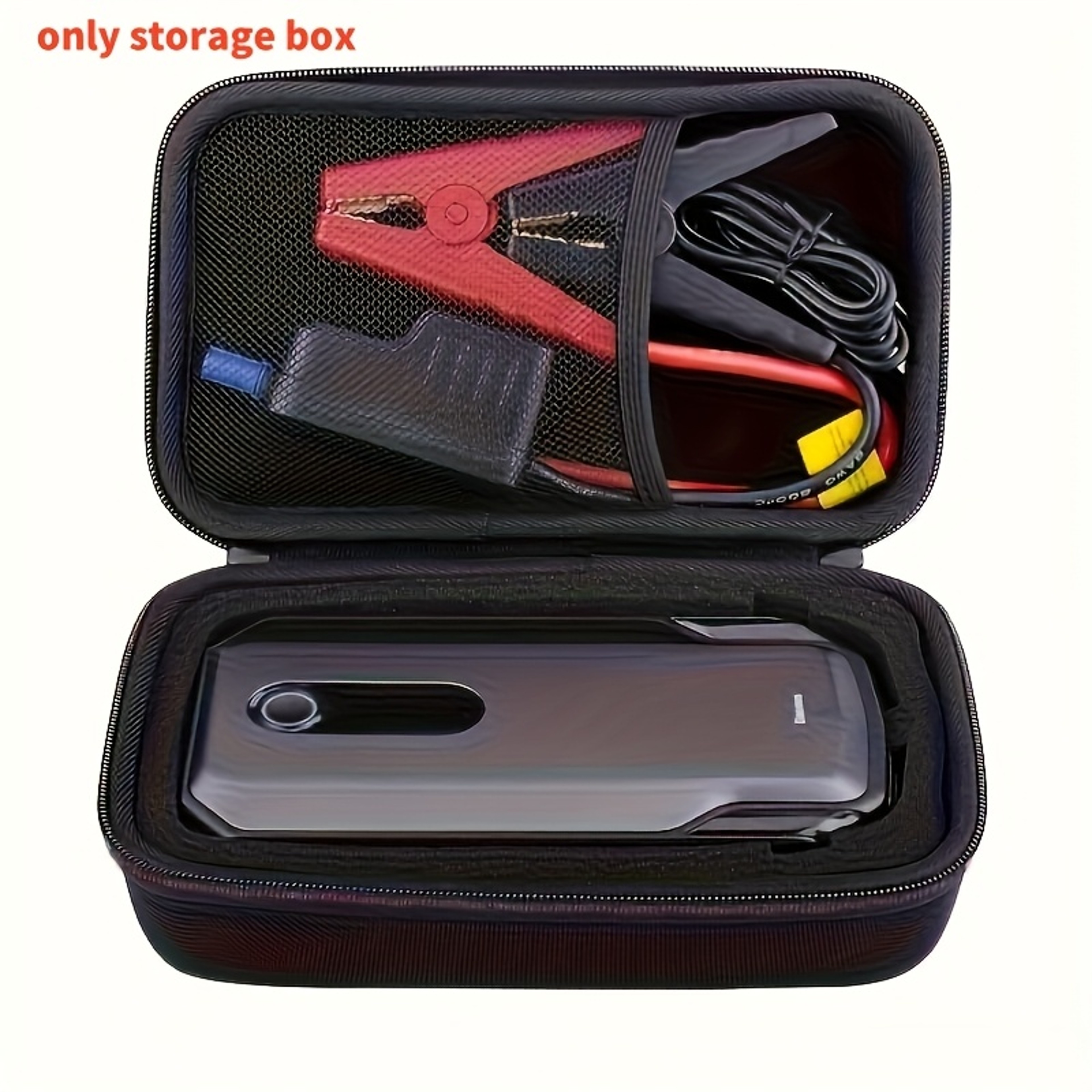 Shockproof Portable Storage Box for Car Accessories, Eva Material Emergency Car Starter Bag-In-Bag Storage Bag – view 7