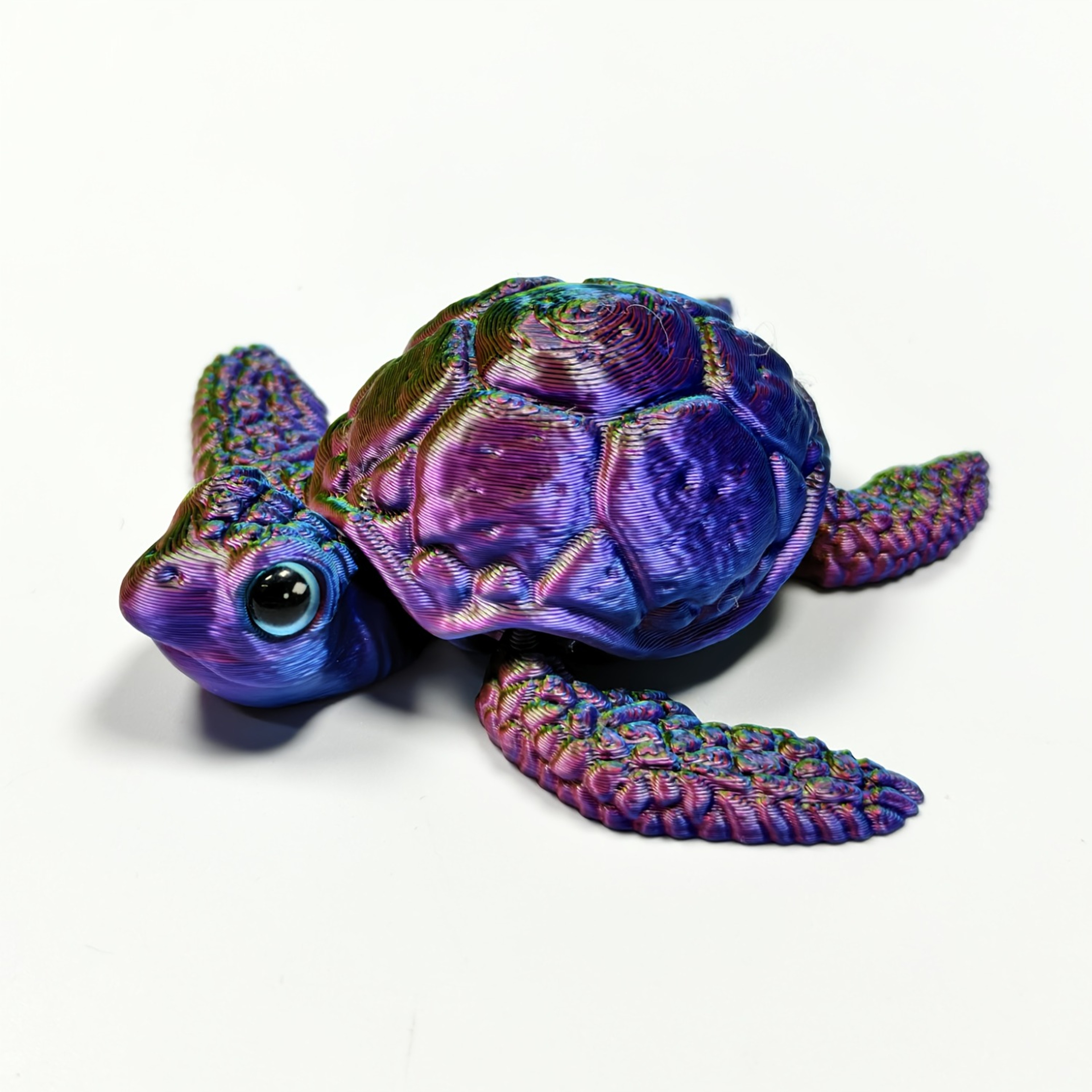 Stress Relief Toy For Autism 3D Printed Colorful Sea Turtle Tortoise Flexible Joint Home Decor 3