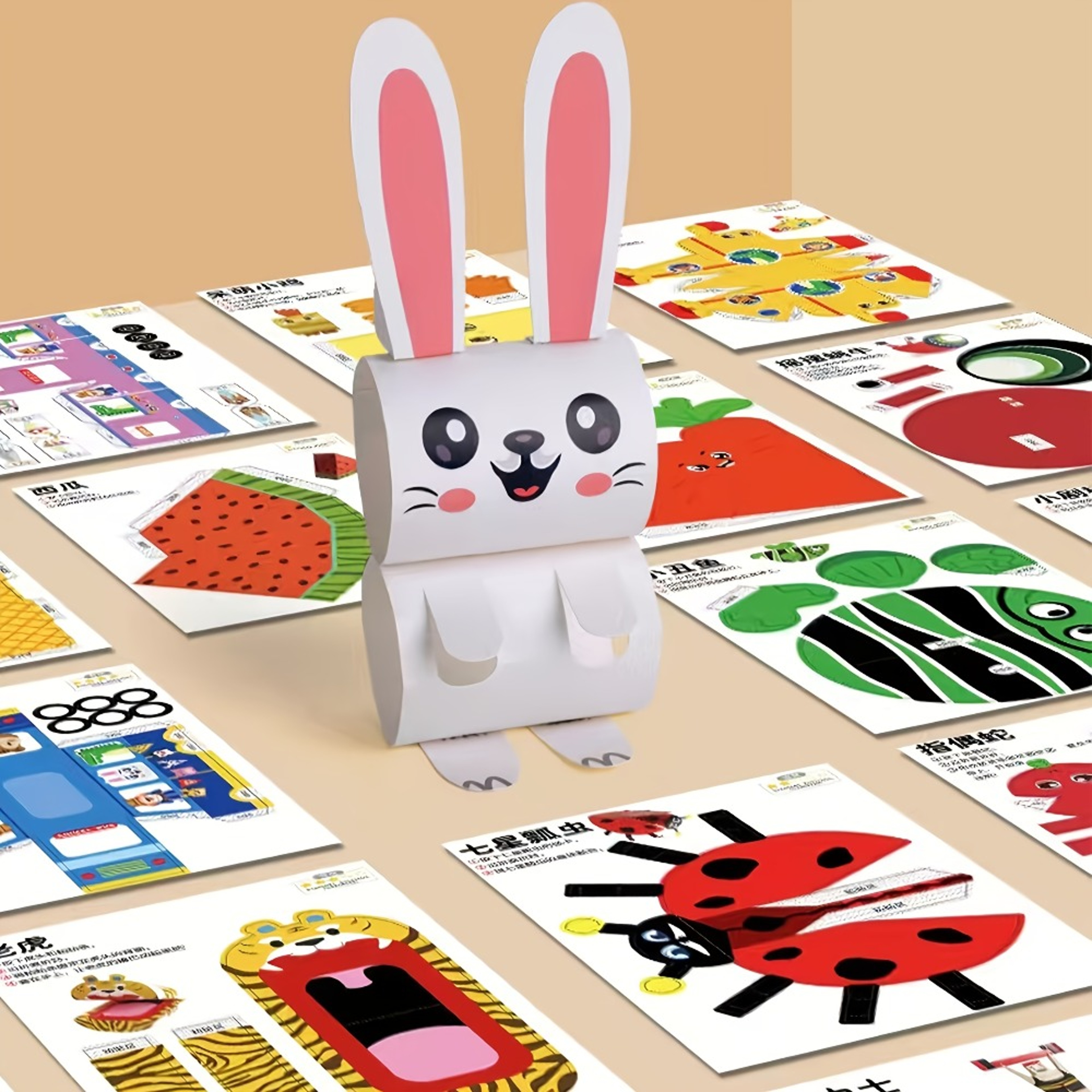 Origami Paper Kit With Guiding Book Kids Craft DIY Animal Pet Projects 3