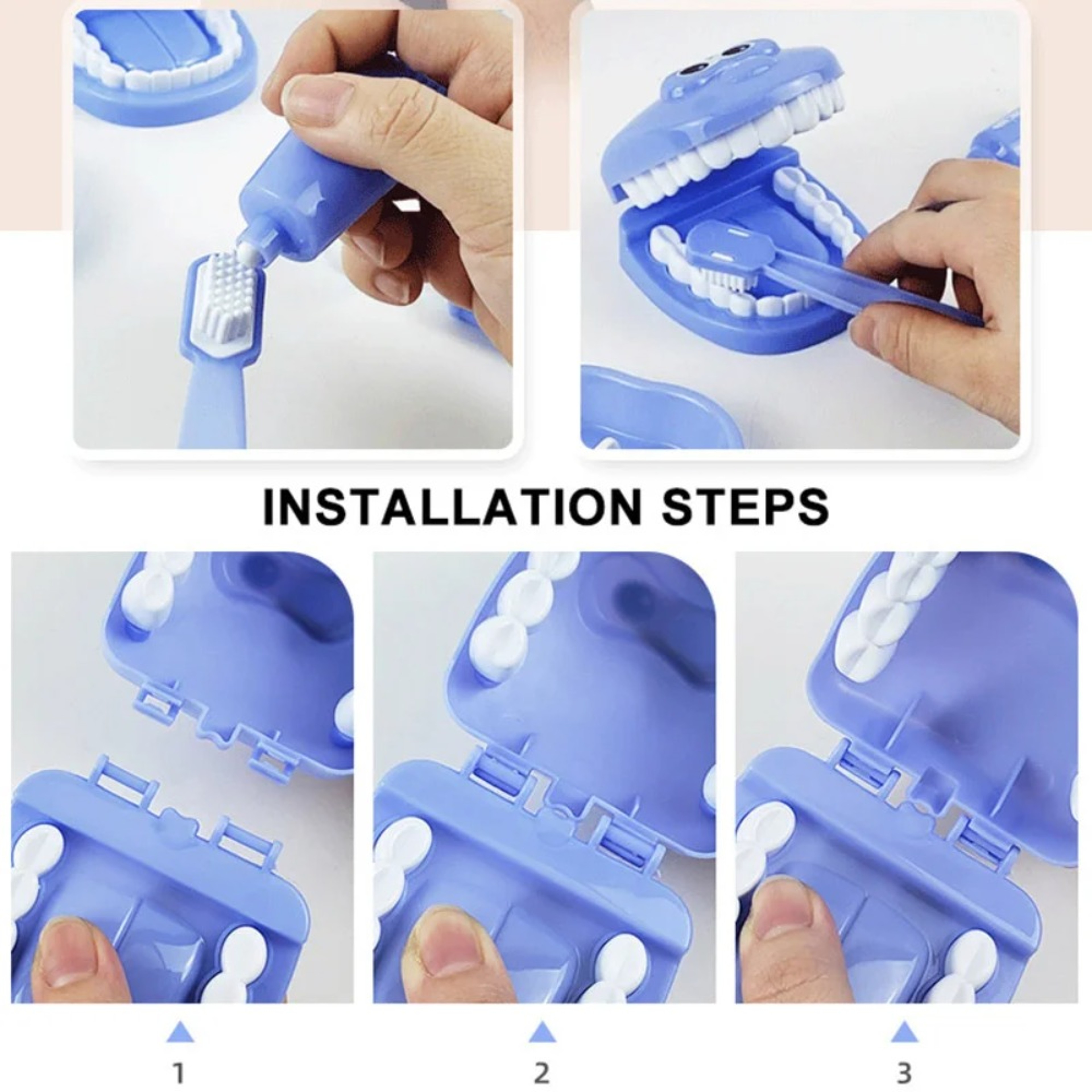 Pretend Toy Medical Kit for Kids, Plastic Simulation Dentist Play Set, Role Play Game for Children – view 6