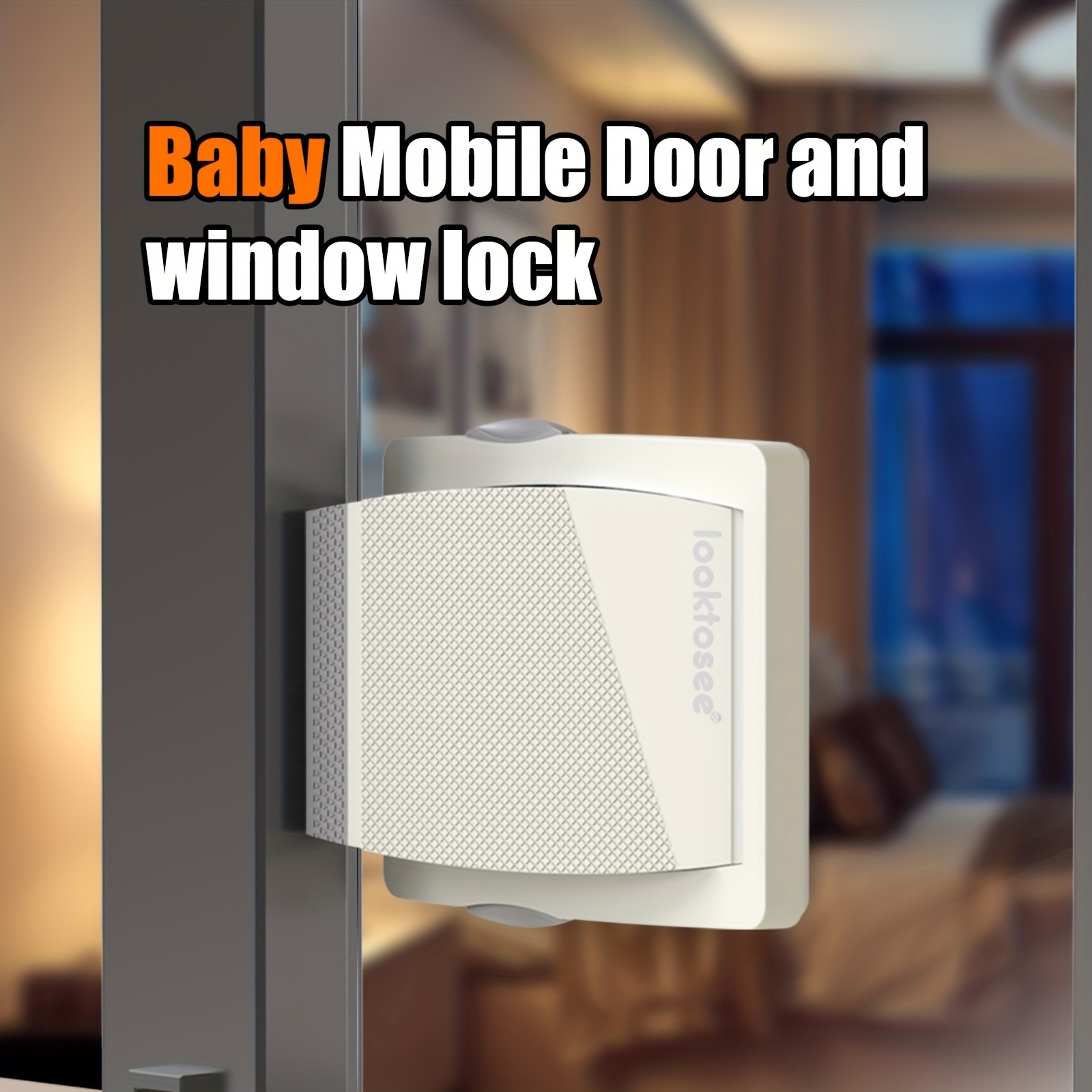 Baby Fall Prevention Door Window Safety Lock, Child Proof Sliding Lock to Protect Kids – view 1