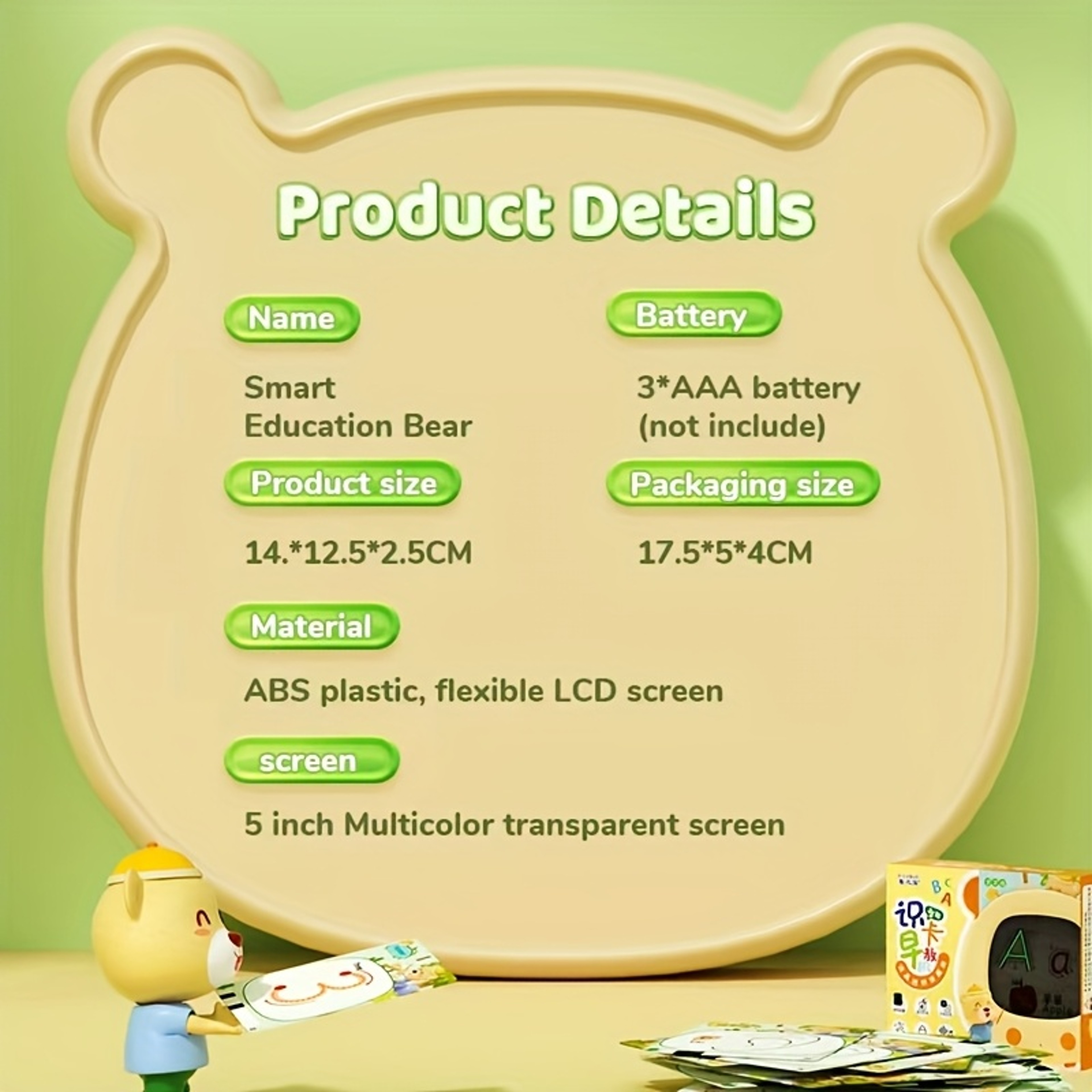 Montessori Early Educational Toy, Toddler Flash Cards, Writing Drawing Tablet for Kids, Gift for Boys and Girls – view 5
