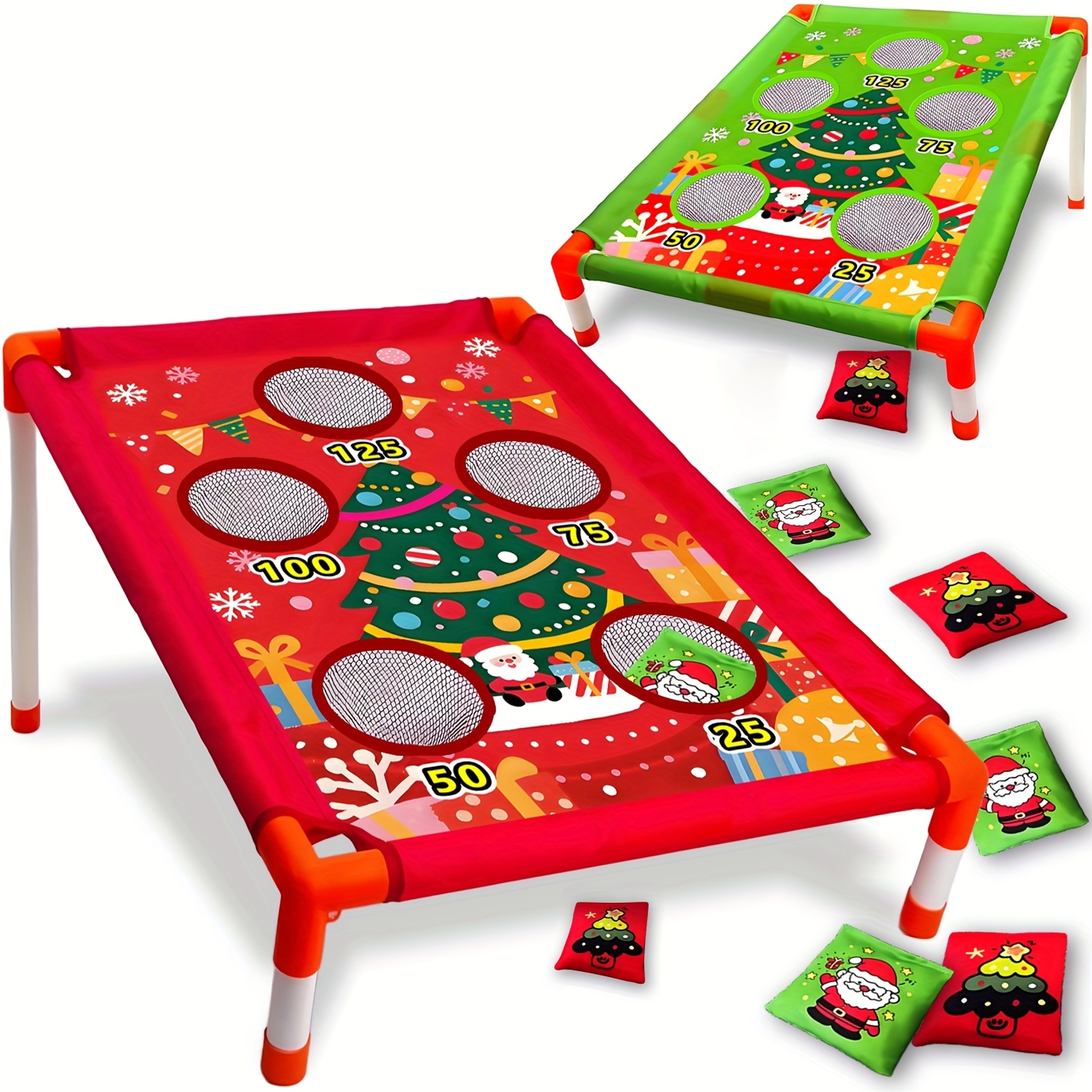 Carnival Games Christmas Bean Bags Toss, Backyard Sports Game, Outdoor Toys for Kids, Xmas Gift Idea – view 7