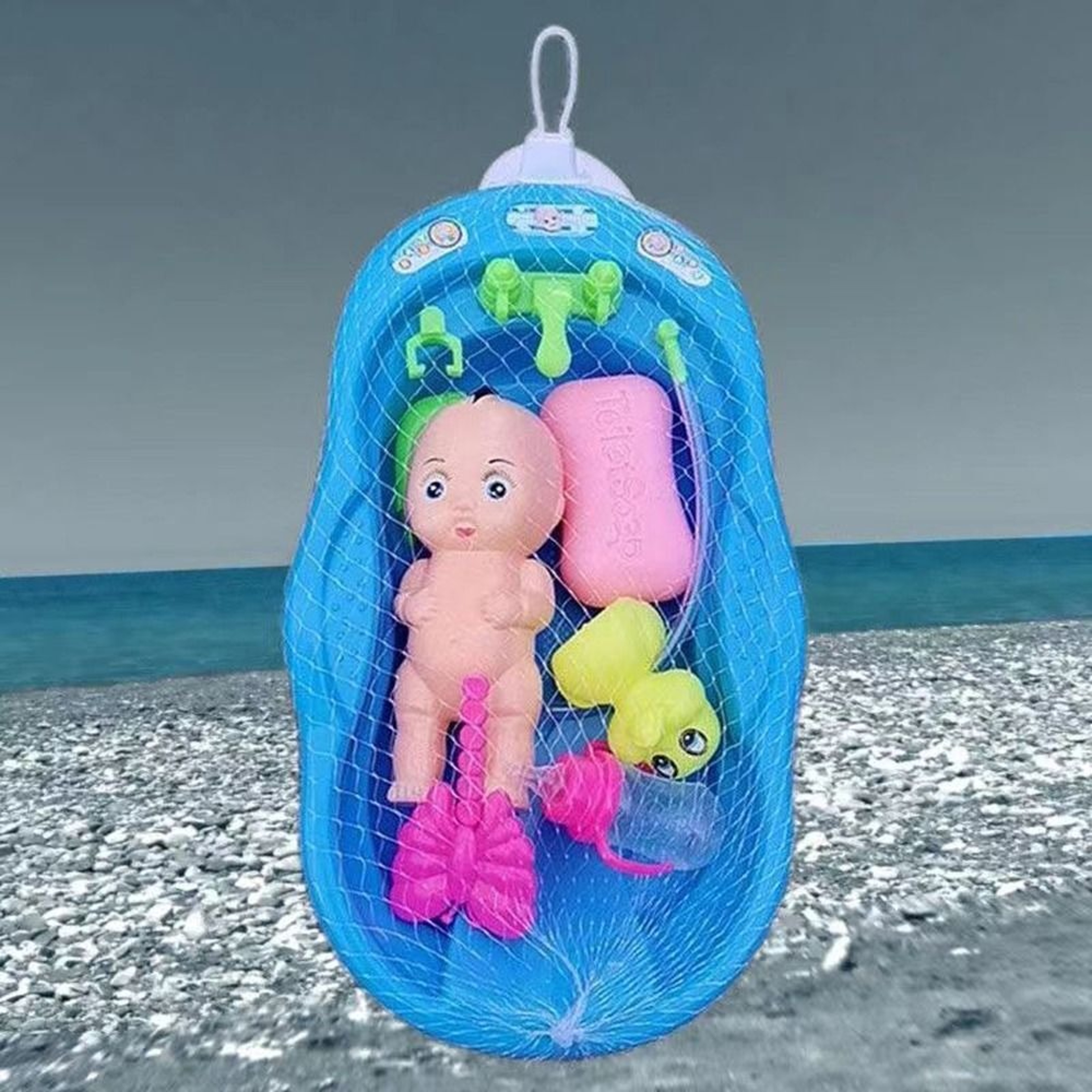 Pretend Play Baby Doll Care Set With Bathtub Accessories Baby Dolls Bath Set For Toddlers Birthday  3