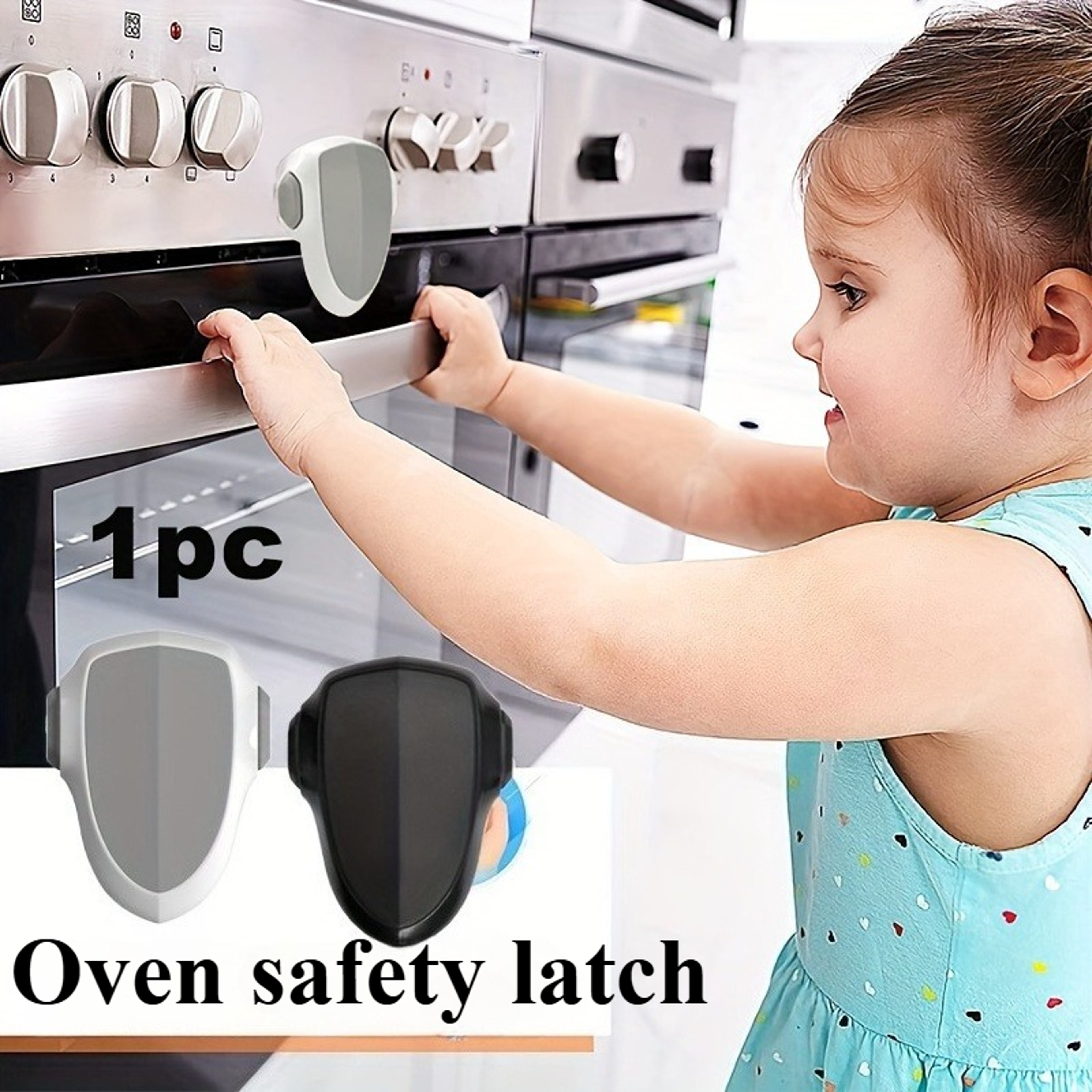 Childproof Oven Door Lock For Toddlers HeatResistant SelfAdhesive Lock NoDrill Durable Baby Safety  0