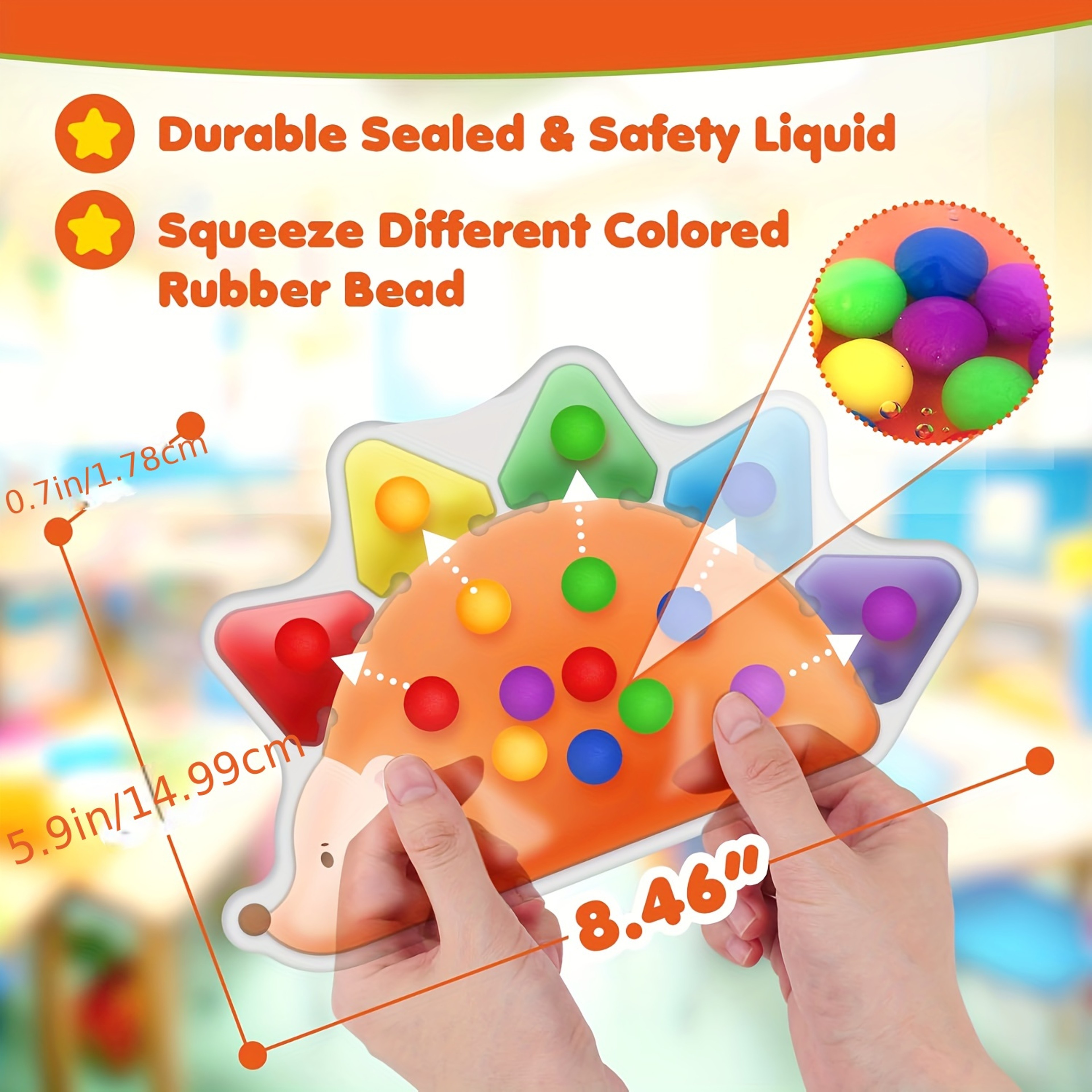 Sensory Color Sorting Toys, Fidget Toys for Toddlers, Montessori Fine Motor Skill Learning Games – view 2
