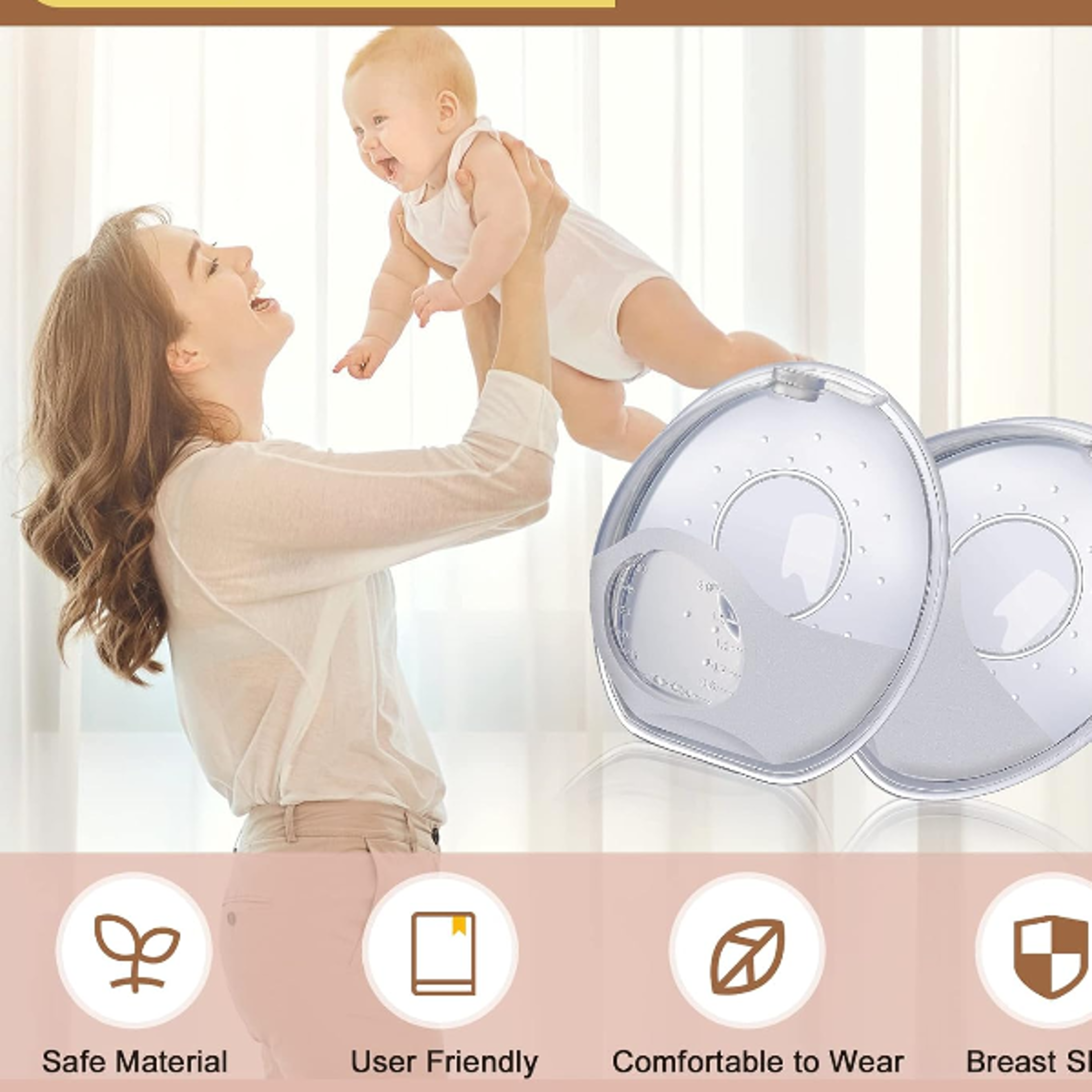 Breastfeeding Breast Shell Silicone Nursing Pad Milk Saver Cup for Nursing Moms Set