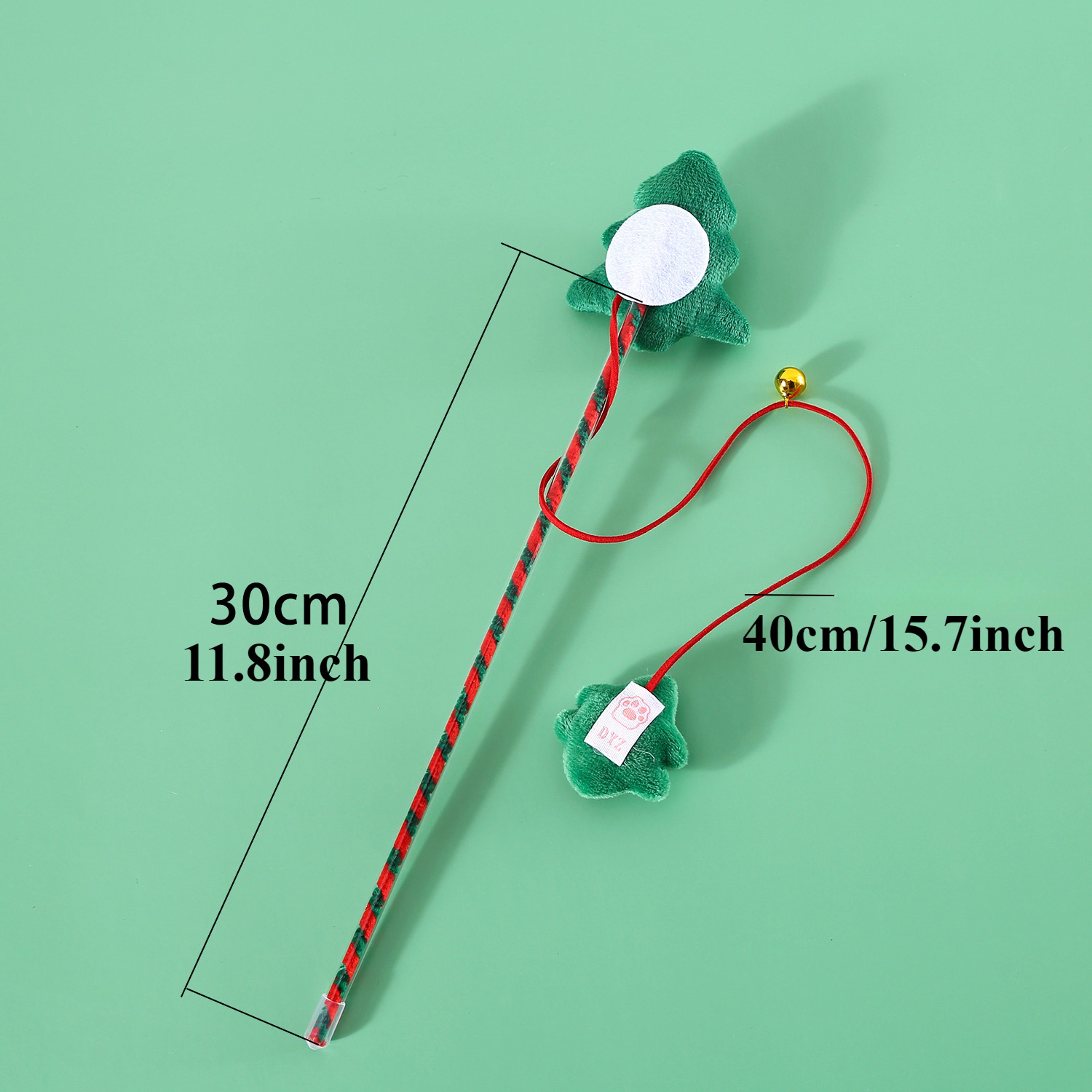 Interactive Cat Toys Kitten With Bell Santa Claus Snowman Elk Cat Toy Christmas Cats Wand Supplies 3