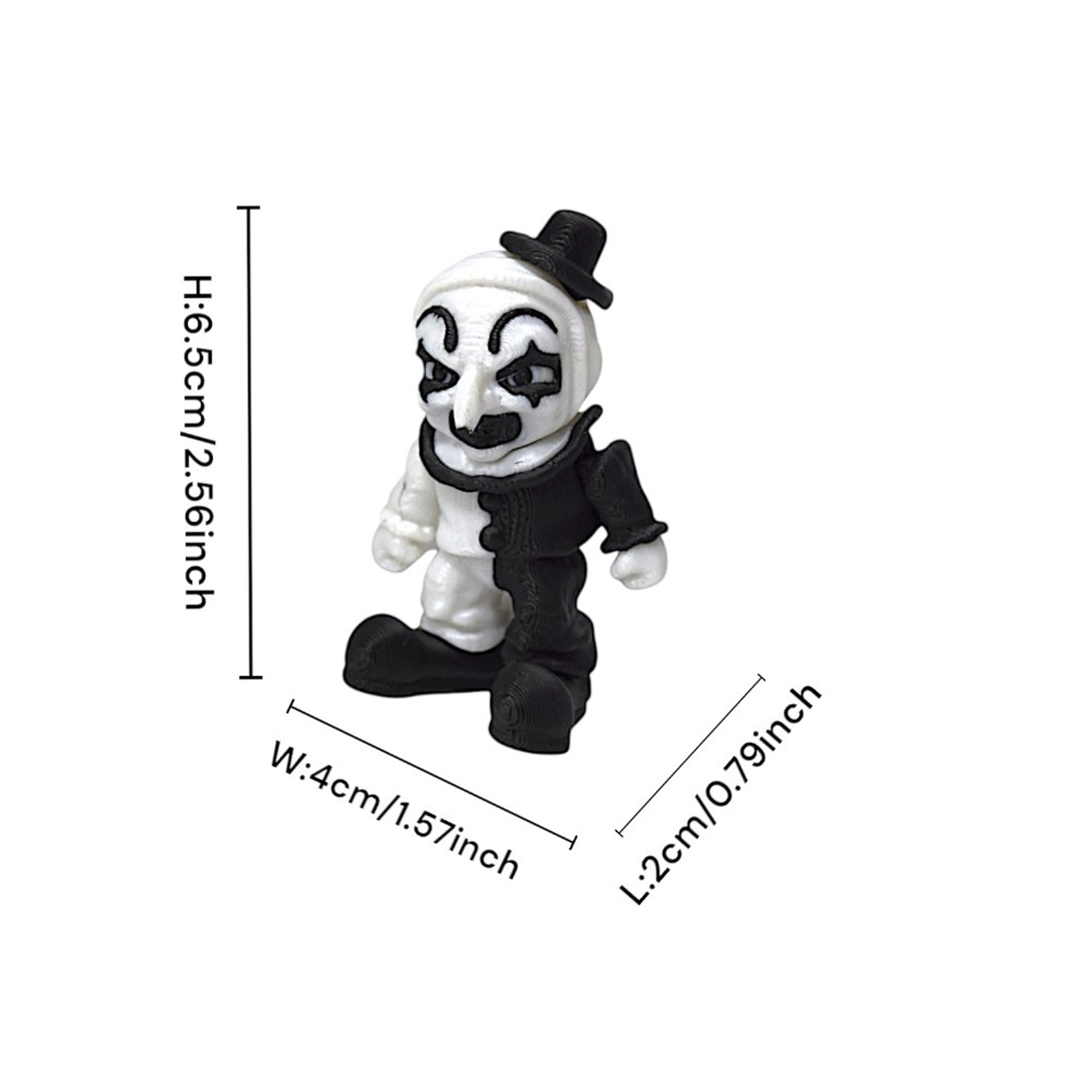 Killer Clown Bust Sculpture Printed Horror Clown Scene Halloween Movie Action Figure Decoration 2