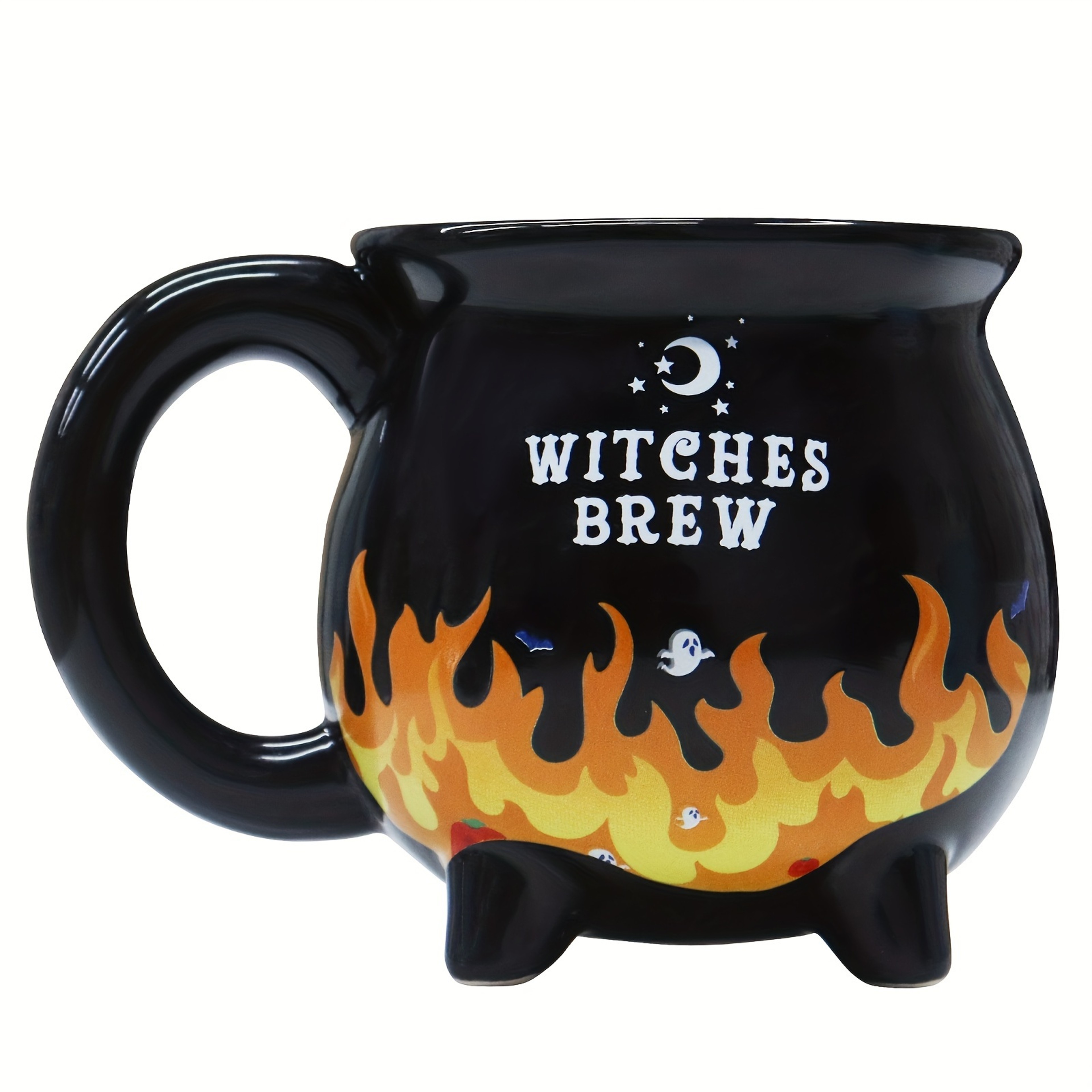 Witches Brew Cauldron Mug, Ceramic Heat Sensitive Cup, Color Changing Stoneware – view 7
