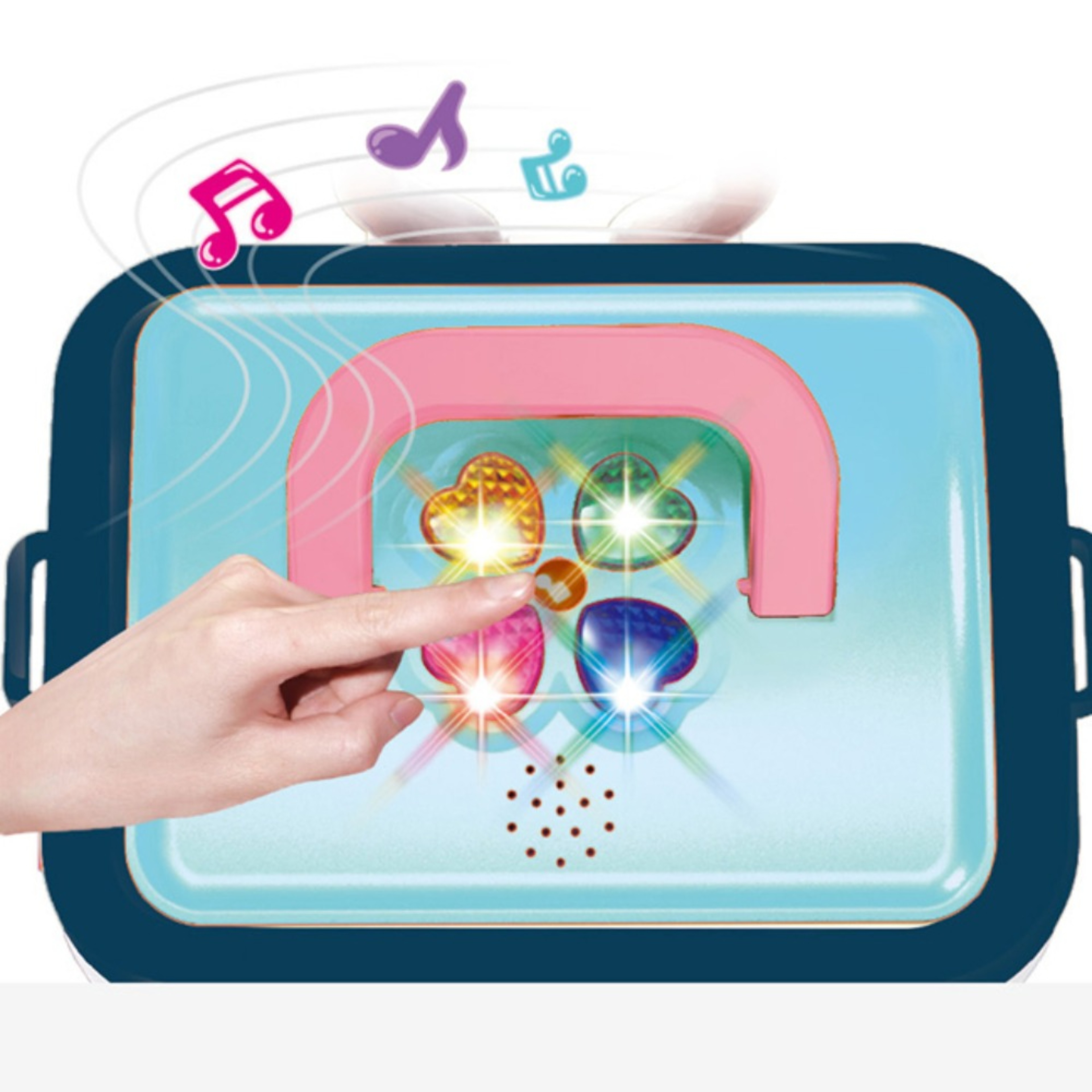 Pretend Play Ice Cream Shop Set Suitcase Dessert Cart Toys Storage Trolley Table Fun Gift For Kids  5