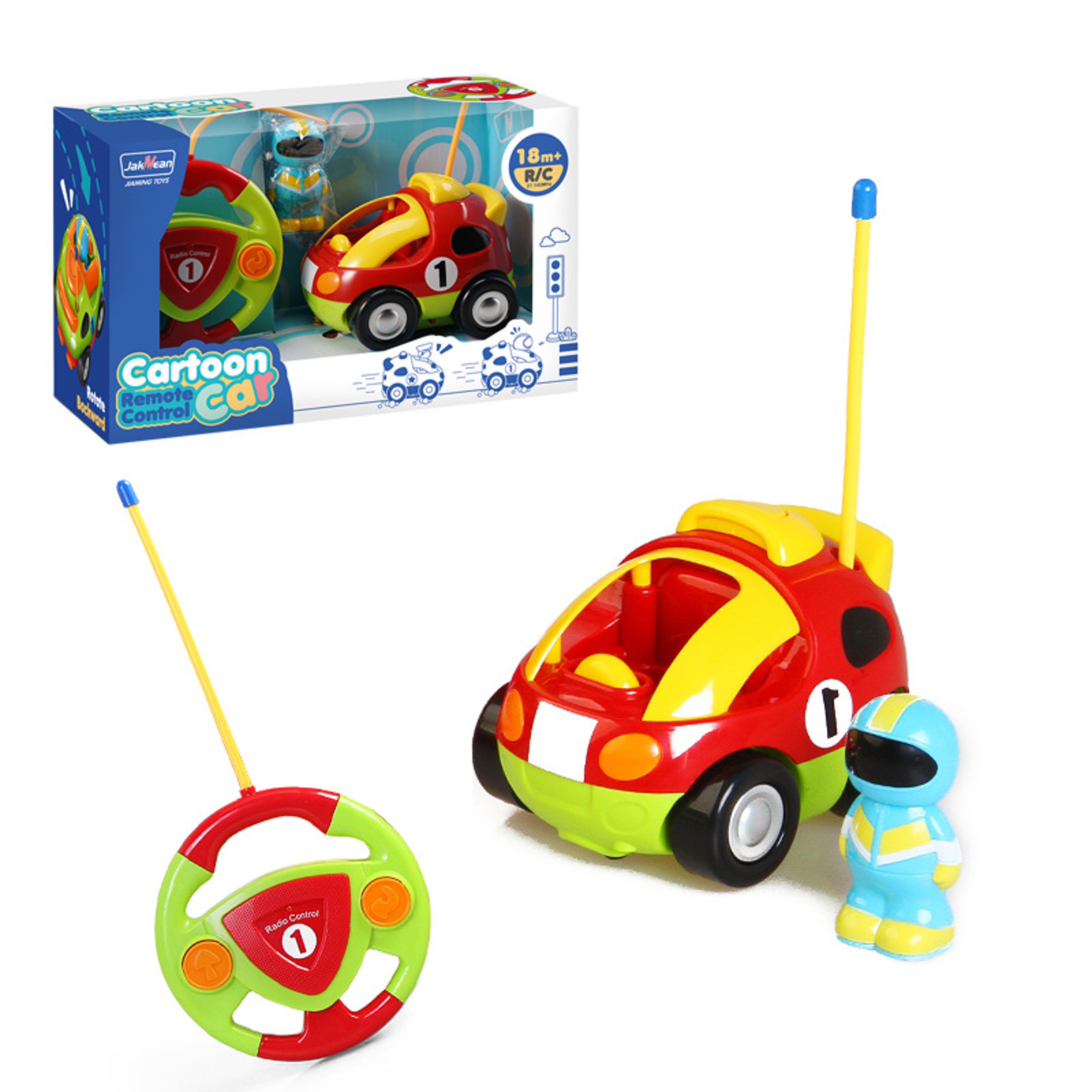 Toddler RC Car Toys, Remote Control Cars for Boys Girls, Race Car Police Car Gift for Kids Baby – view 9