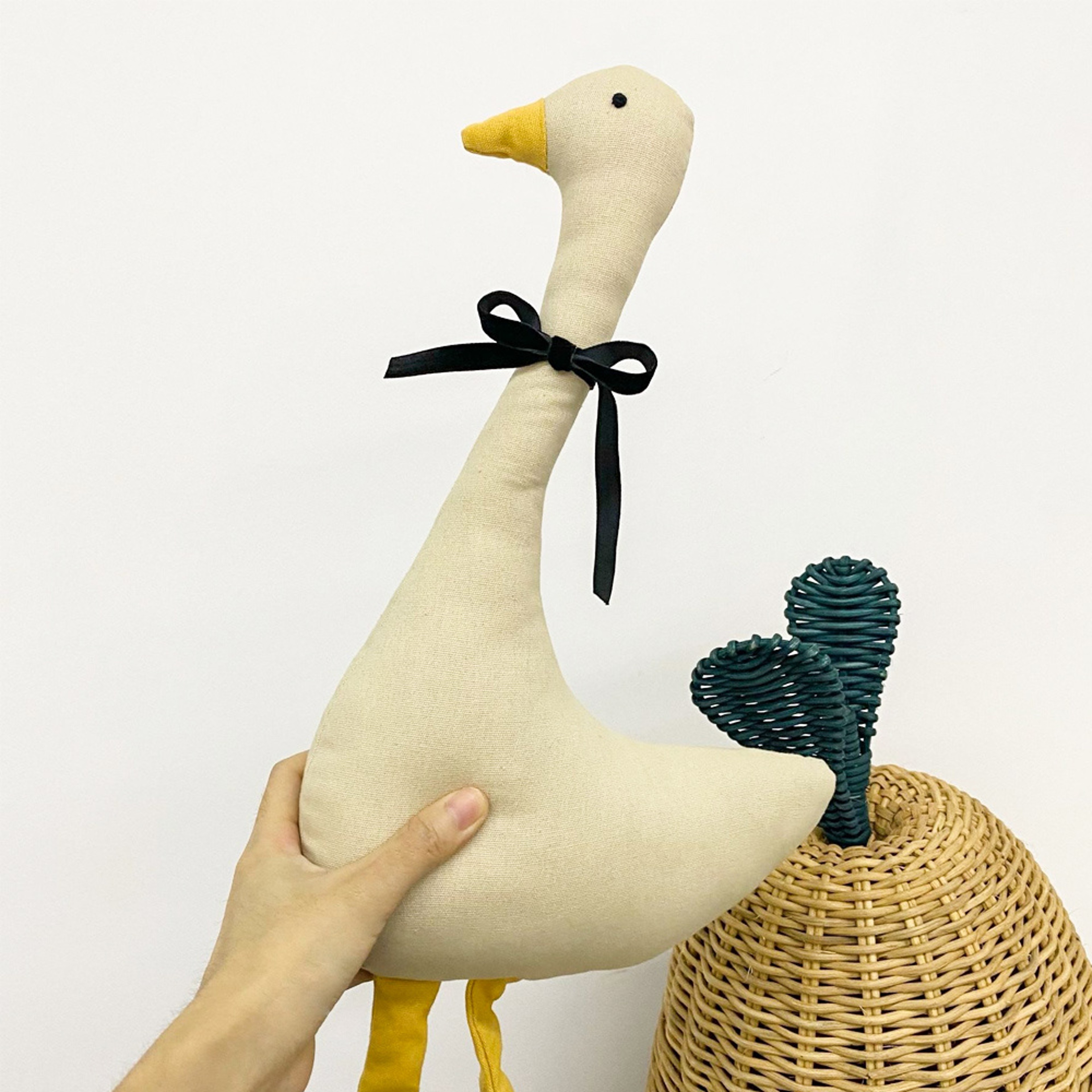 Goose Plush Swan Soft Animal Duck Plush Hen Adorable Rooster Giraffe Plush Stuffed Animal Baby Toy  5