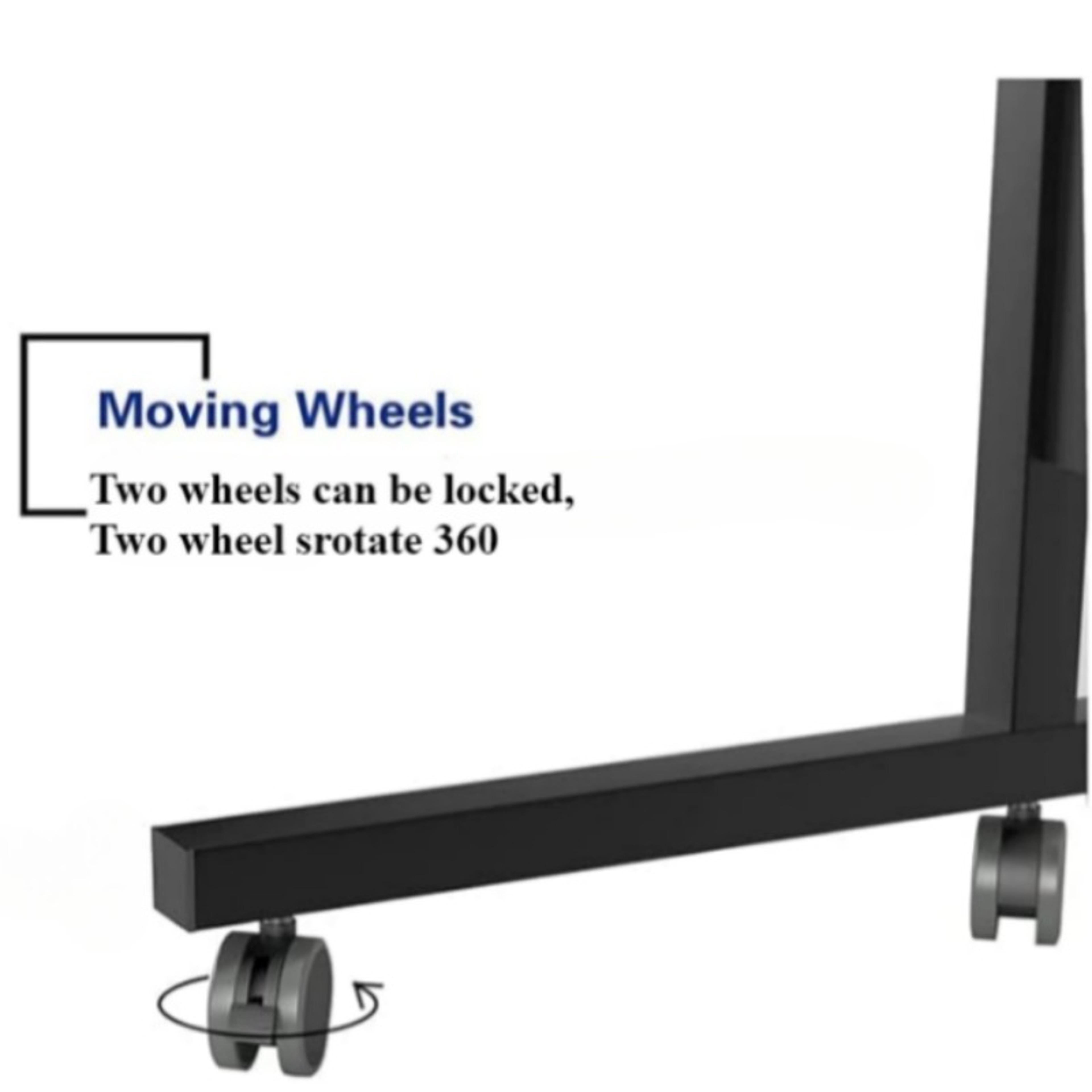 Oversized Bedside Desk with Universal Wheels, Adjustable Height Portable Laptop Desk for Dormitory Study – view 6