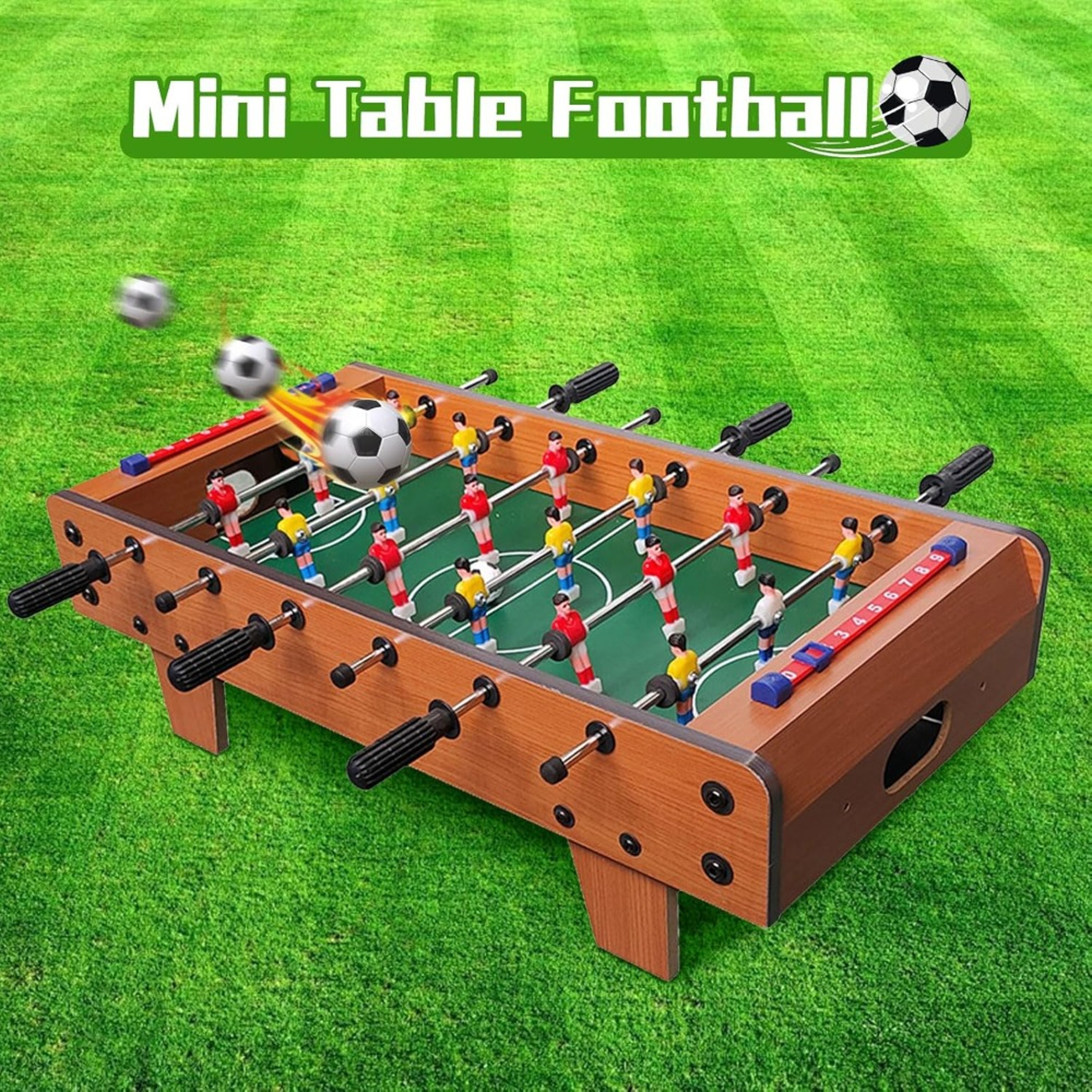 Foosball Table Mini Soccer Football Table Game for Arcade Game Room Mancave with Balls Score Keeper for Adult Family Party Night – view 1