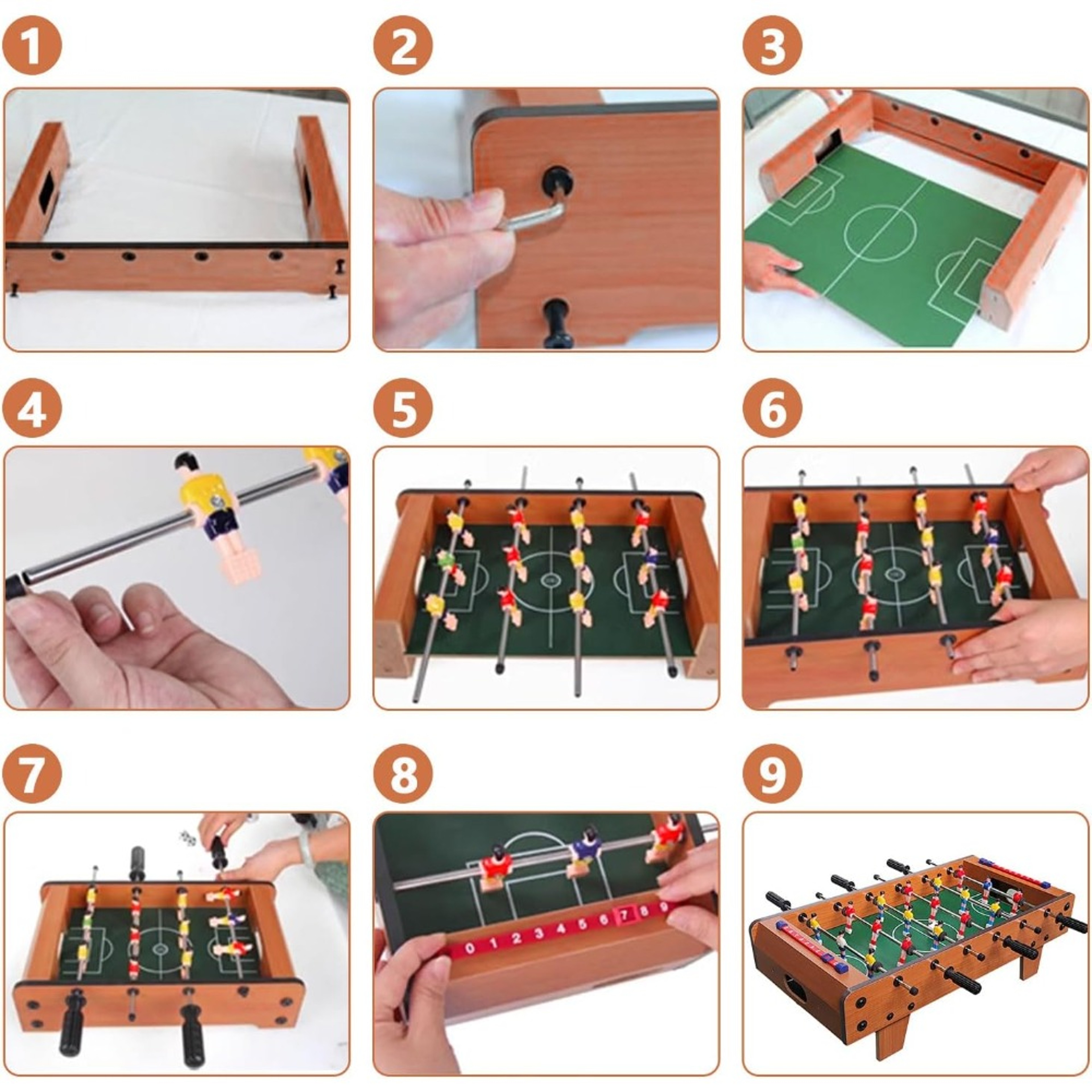 Foosball Table Mini Soccer Football Table Game for Arcade Game Room Mancave with Balls Score Keeper for Adult Family Party Night – view 6