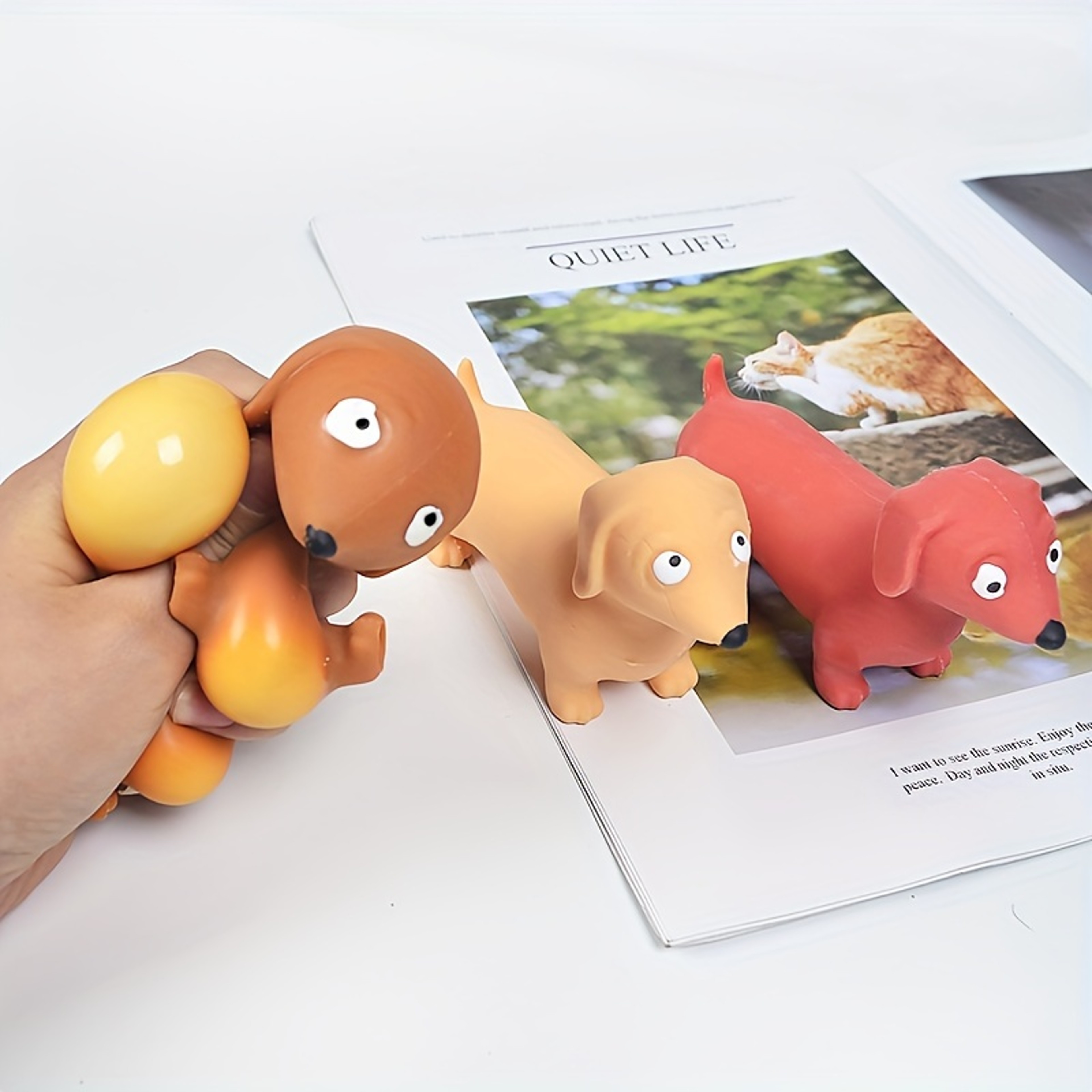 Dachshund Stress Reliever Fidget Toy Stretchable Squeezy Toy For Anxiety Party Favor Goody Bags For 3