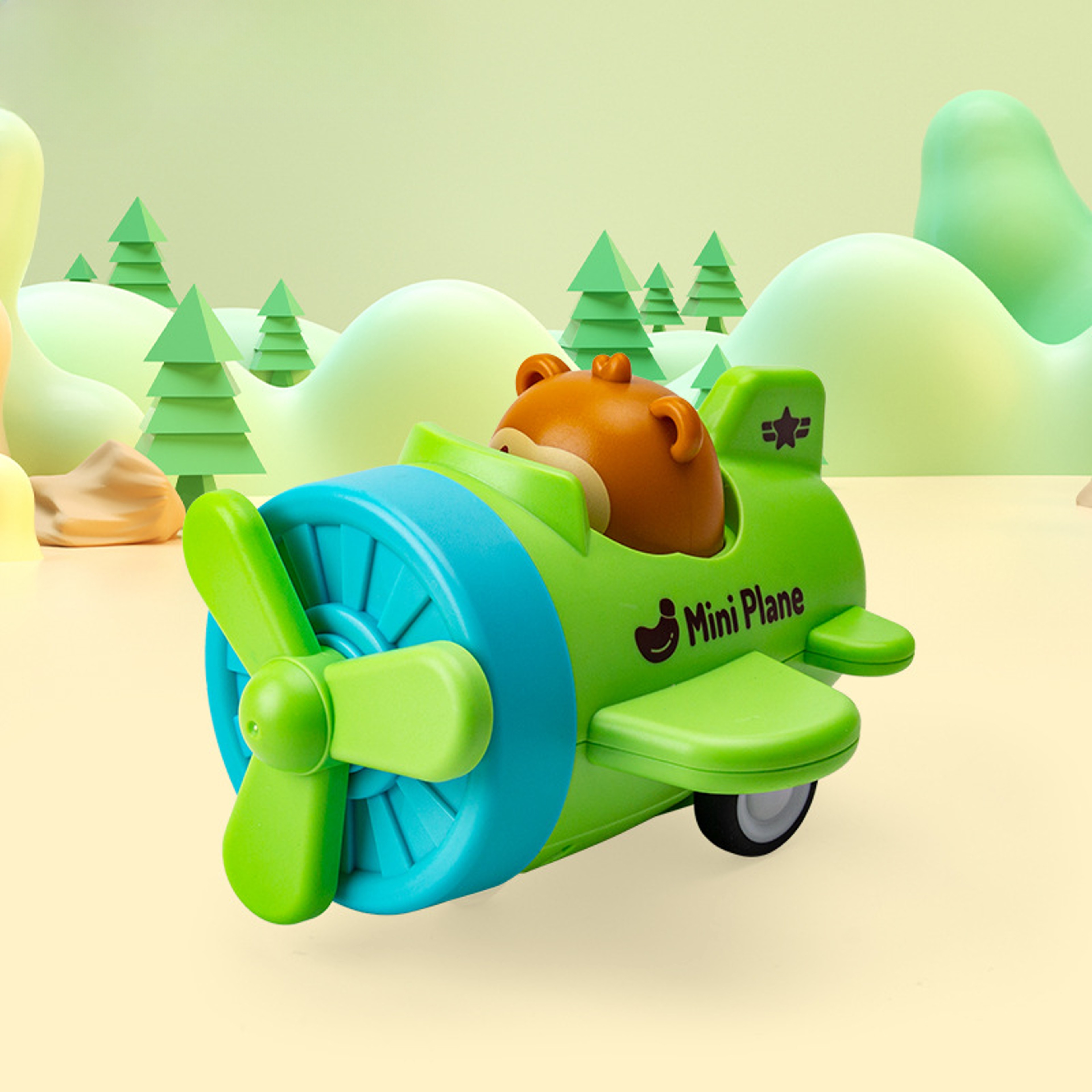 Toddler Press and Go Toy Cars, Wind-up Cars, Baby Animal Vehicles, Bunny Rabbit, Airplane for Easter for Kids – view 17