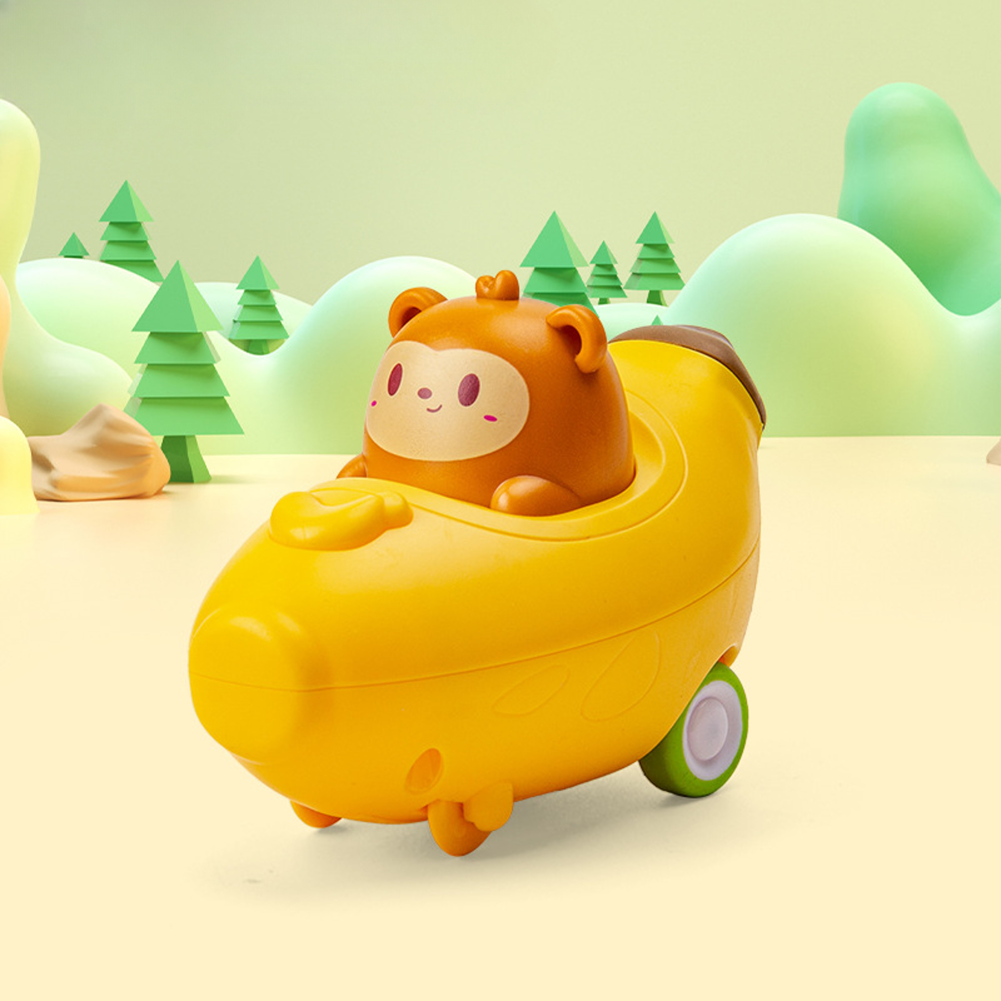 Toddler Press and Go Toy Cars, Wind-up Cars, Baby Animal Vehicles, Bunny Rabbit, Airplane for Easter for Kids – view 19