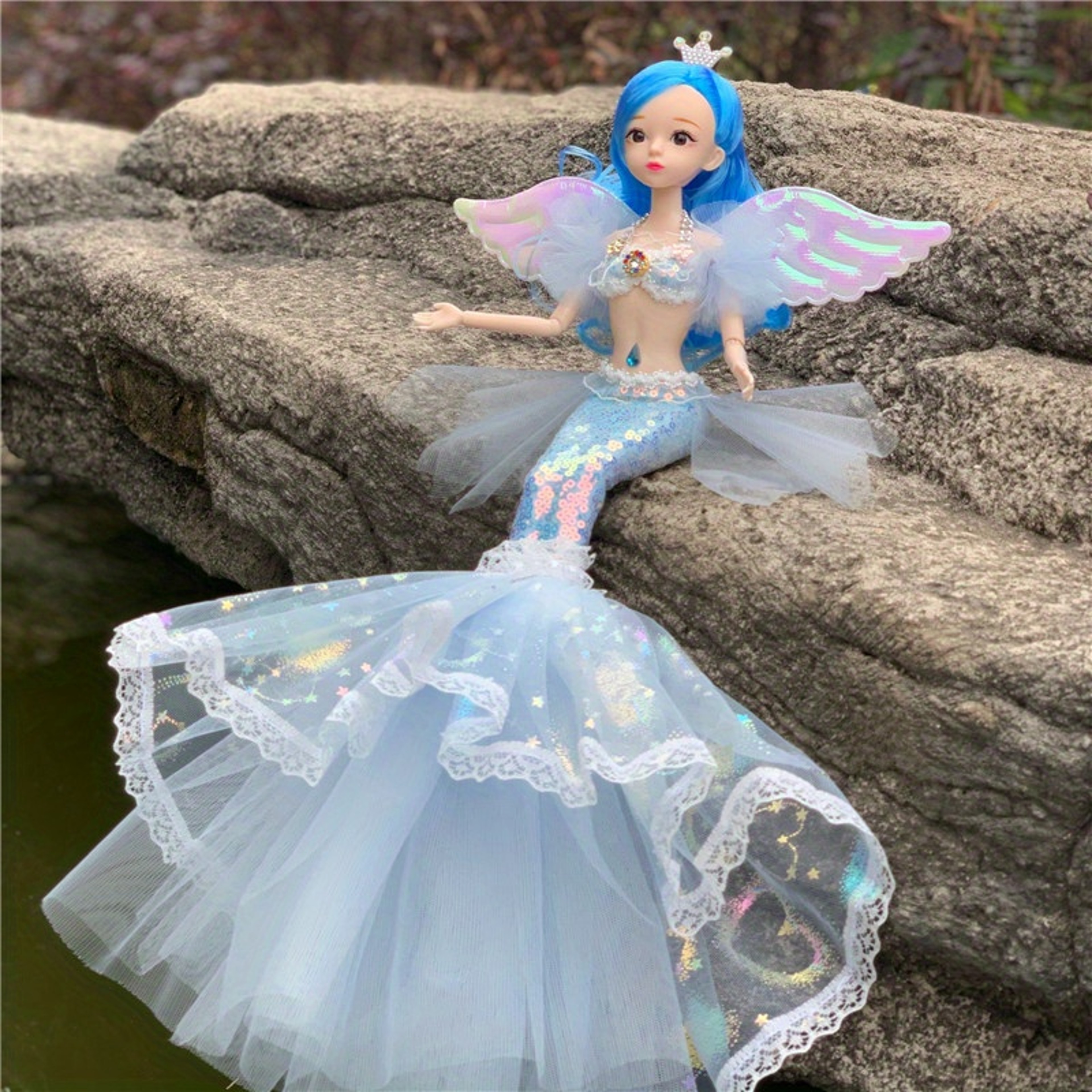 Enchanting Princess Mermaid Doll Ideal For Pretend Play  Dress Up Toy 2