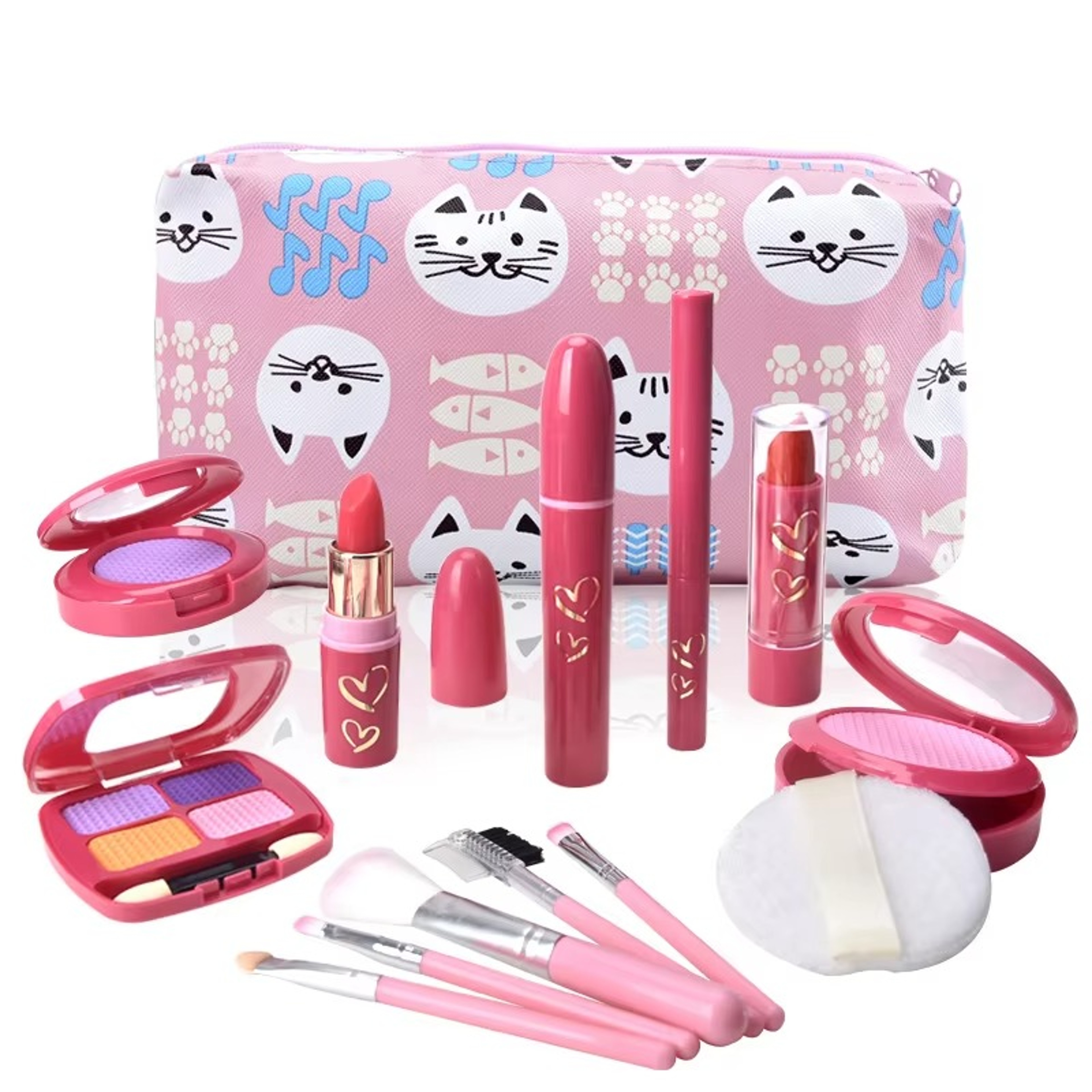 Toddler Makeup Kit, Girl Pretend Makeup for Little Girls with Unicorn Purse Bag – view 8