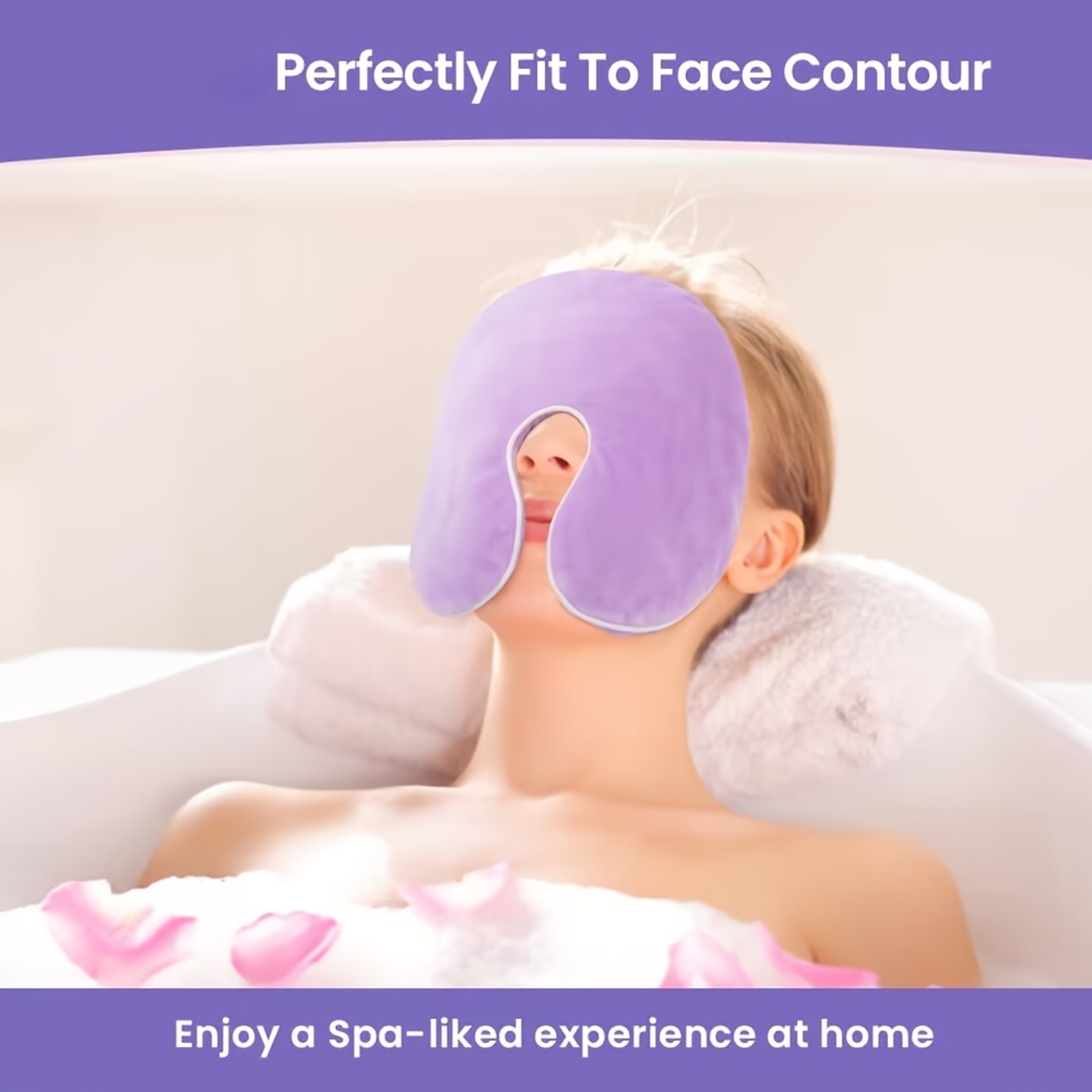 Microwave Heating Pad for Face, Cold Face Eye Mask for Stress & Migraine Relief – view 3