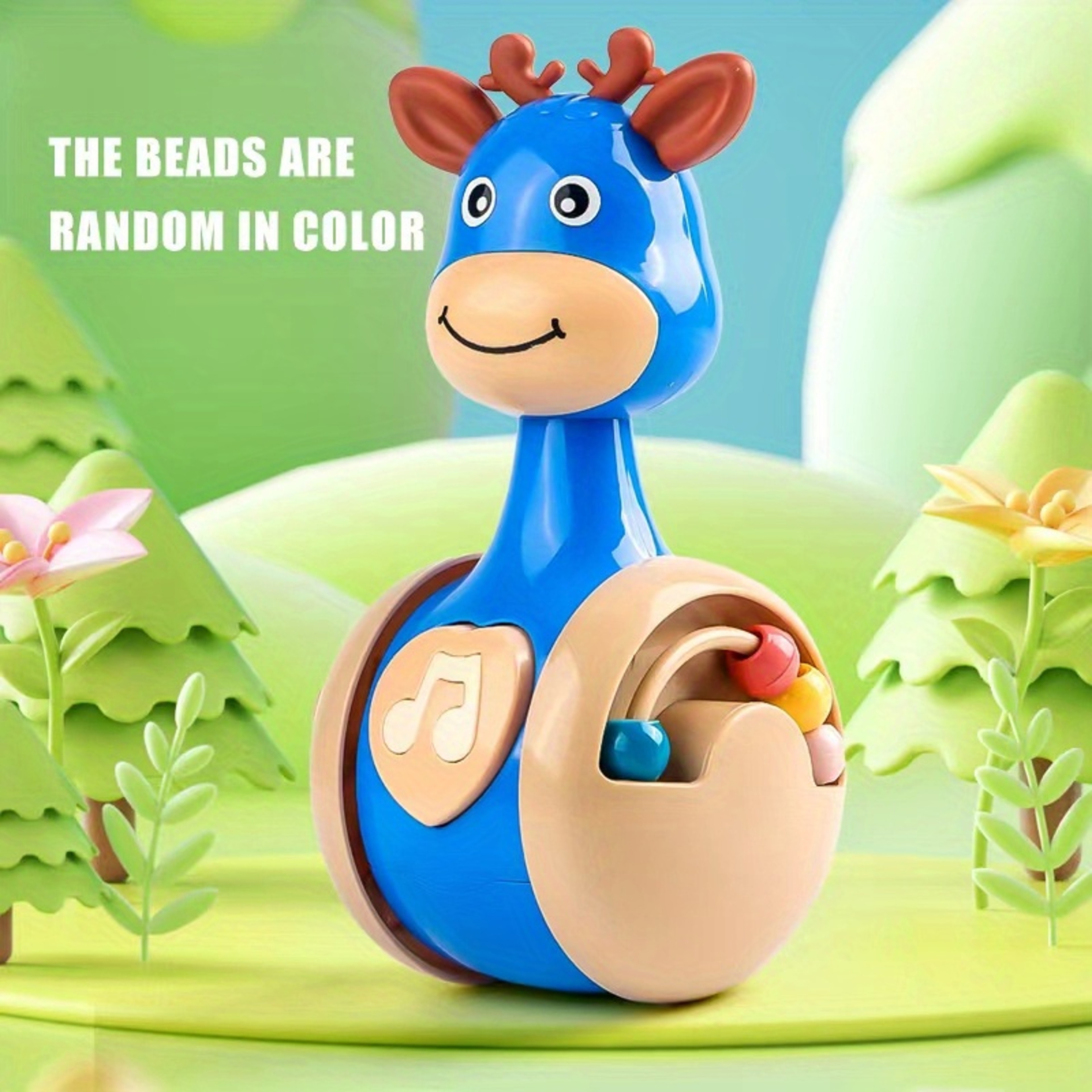Tumbler Wobbler Toys for Infant Boy Girl, Roly Poly Baby Toys Months Ideal for Early Education and Learning – view 8
